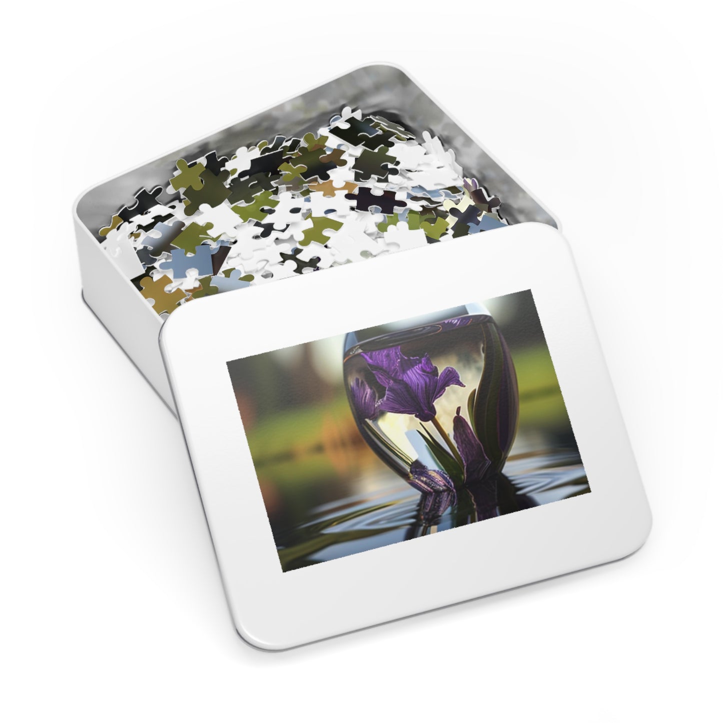 Jigsaw Puzzle (30, 110, 252, 500,1000-Piece) Purple Iris in a vase 3