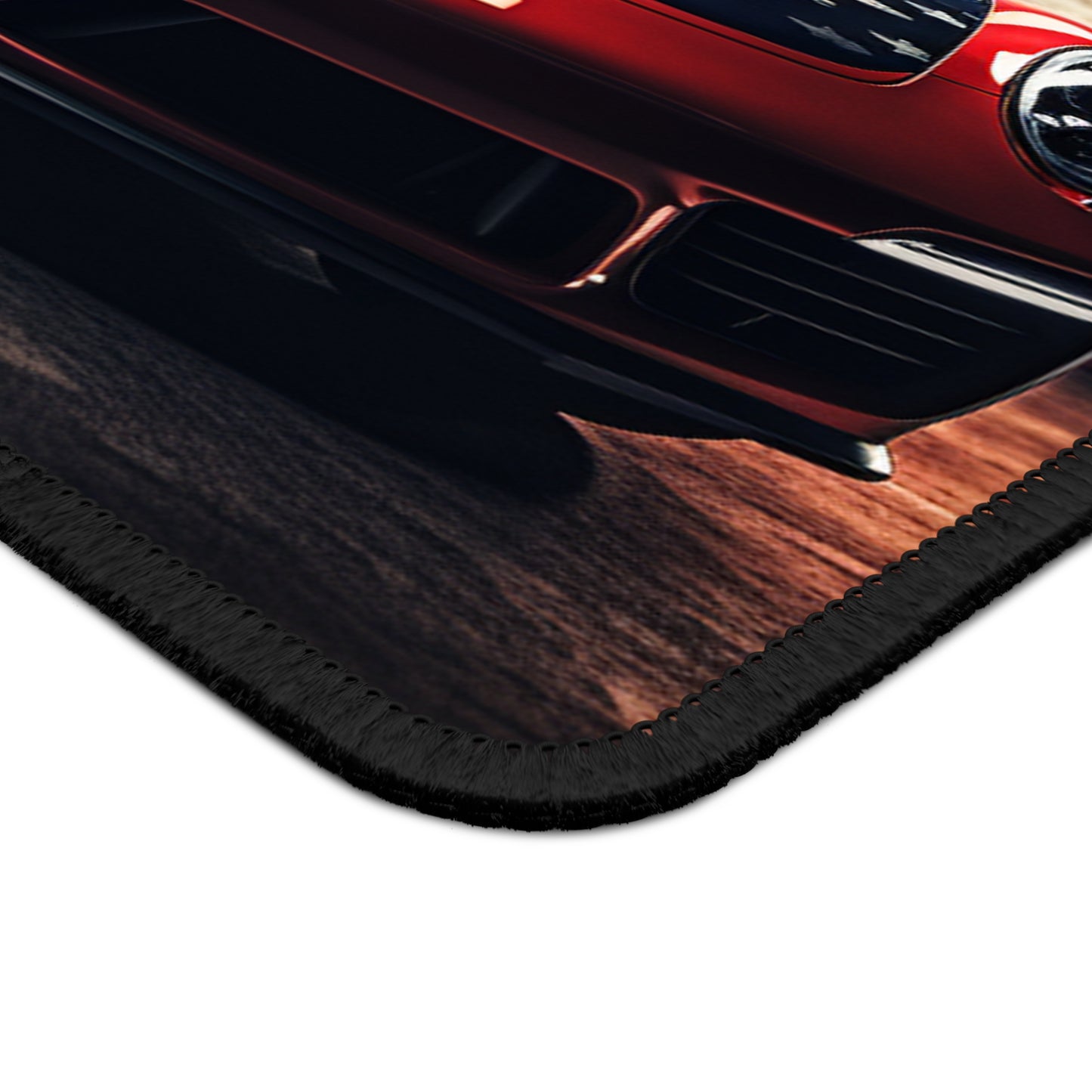Gaming Mouse Pad American Flag Background Porsche 2