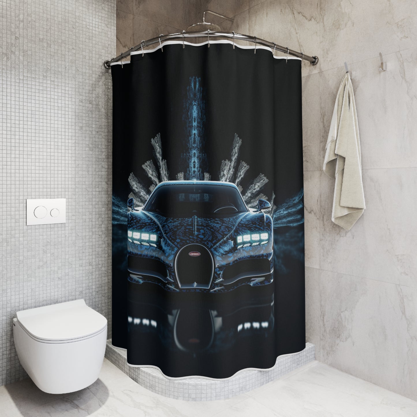 Polyester Shower Curtain Hyper Bugatti 2
