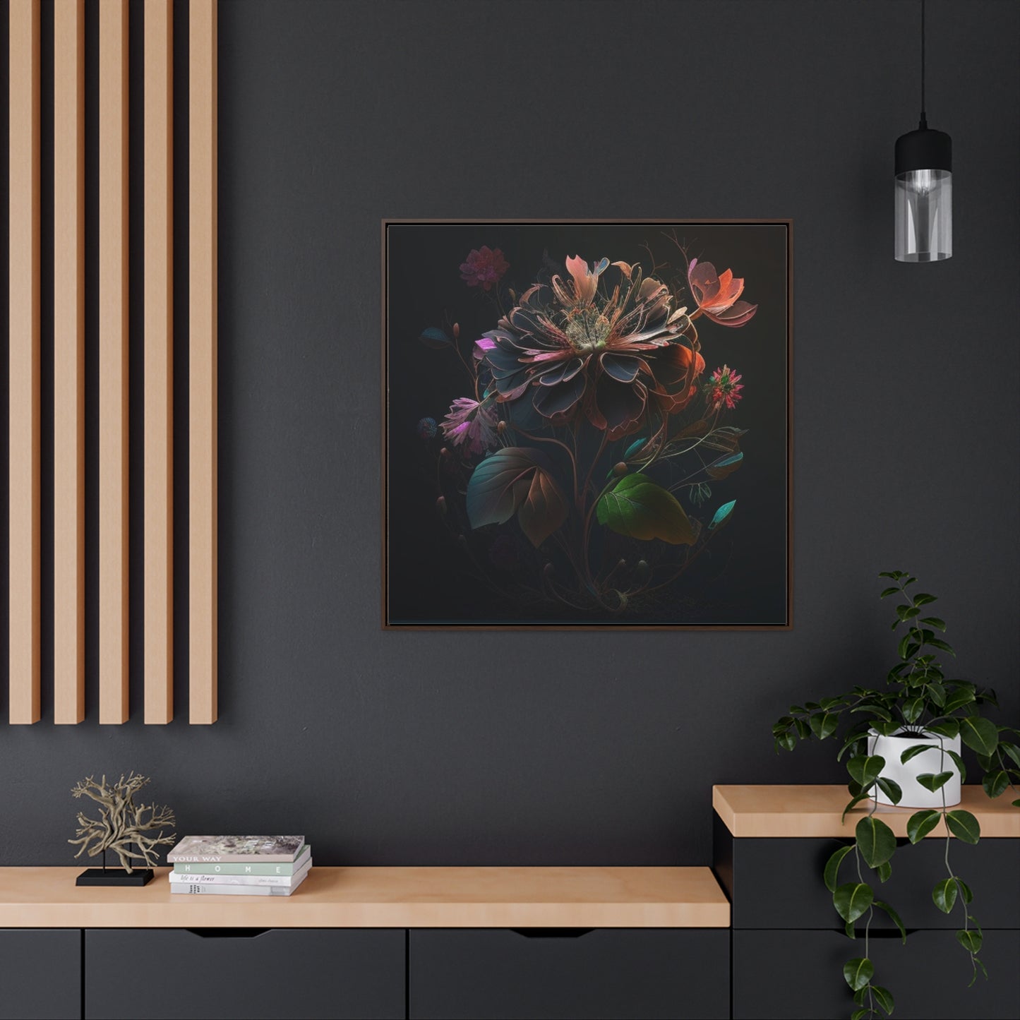 Gallery Canvas Wraps, Square Frame Flower Arangment 2