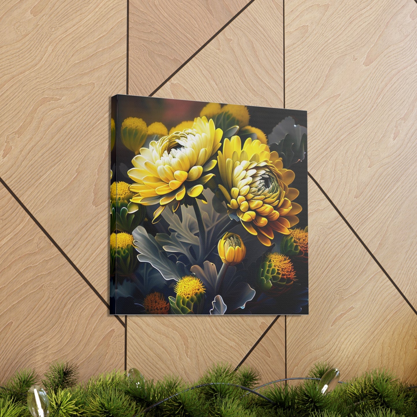 Canvas Gallery Wraps Yellow Hermosas Flores Amarillas 2