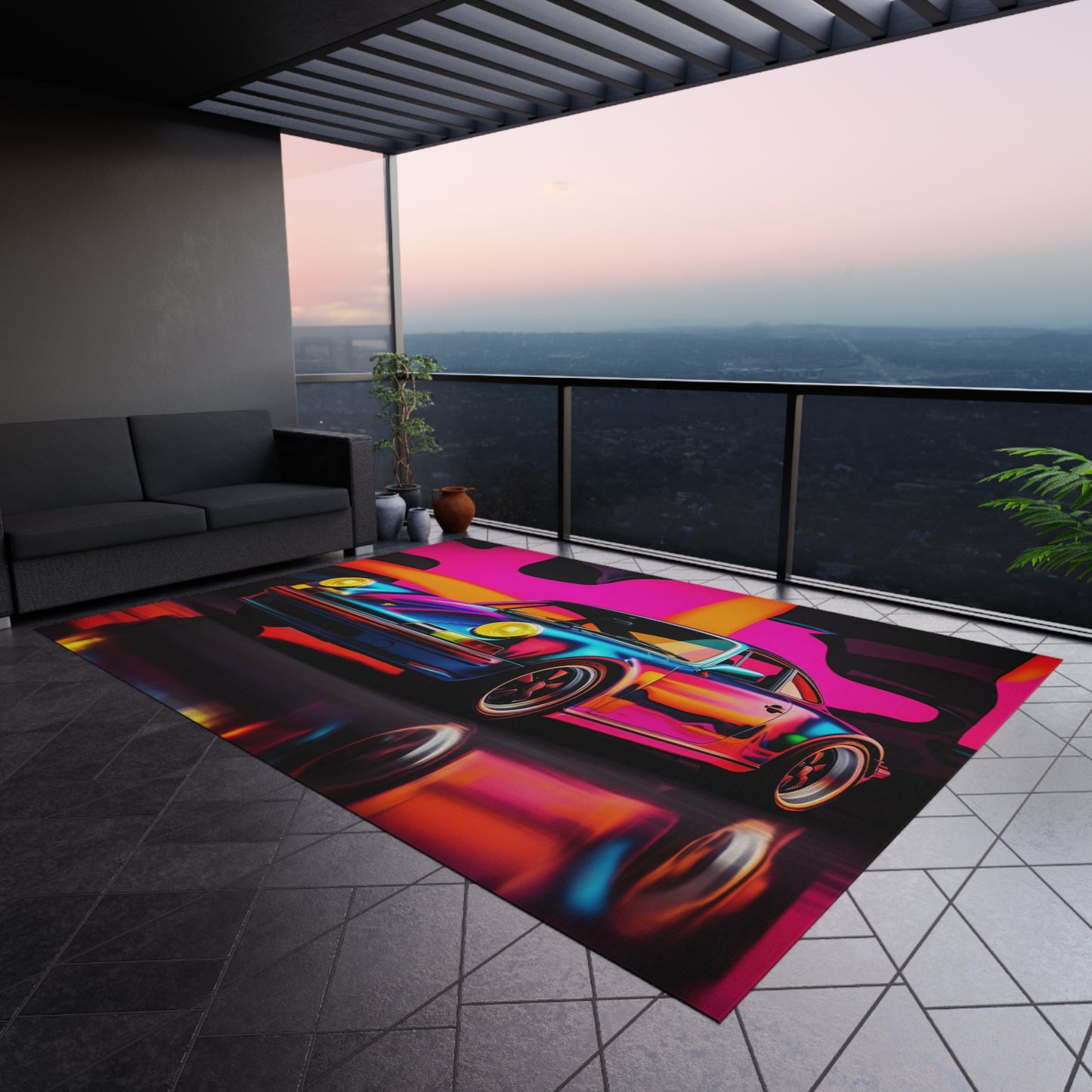 Outdoor Rug Macro Porsche 2