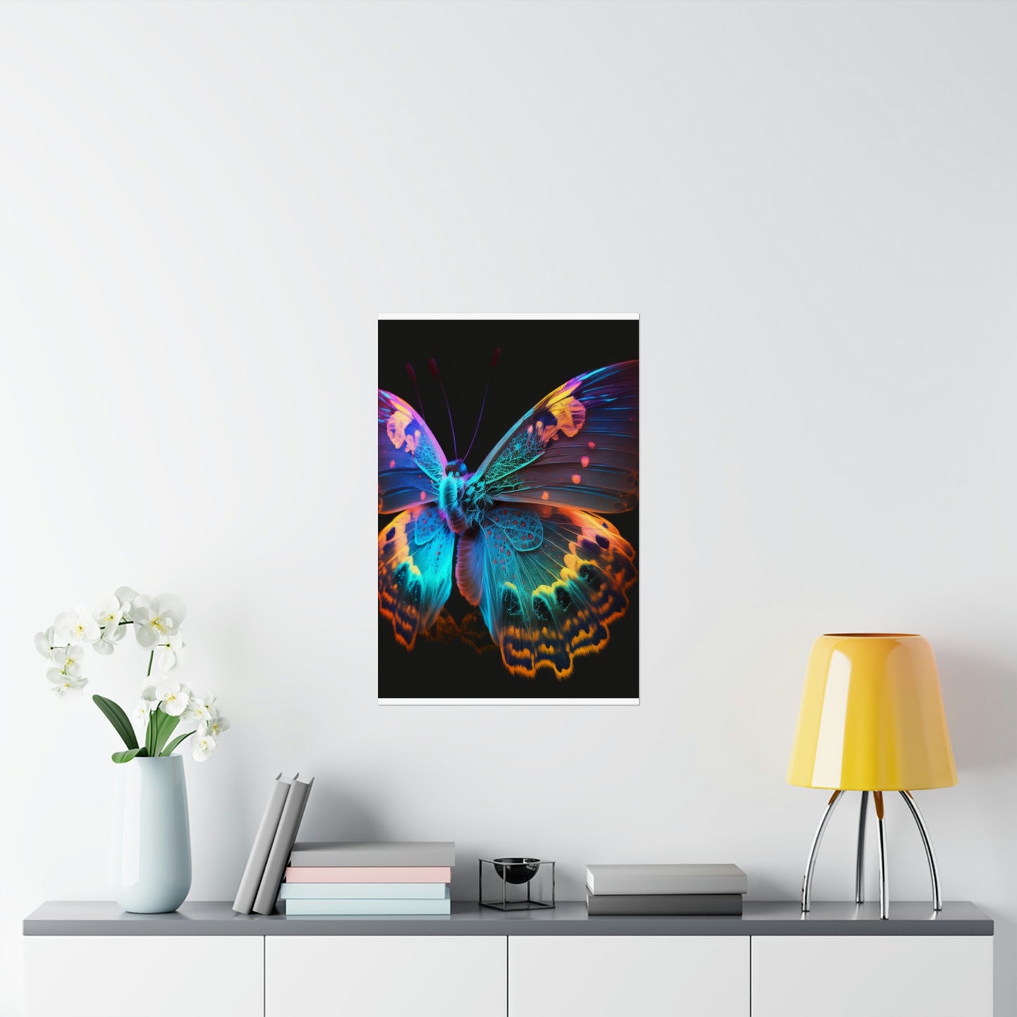Premium Matte Vertical Posters Raw Hyper Color Butterfly 4