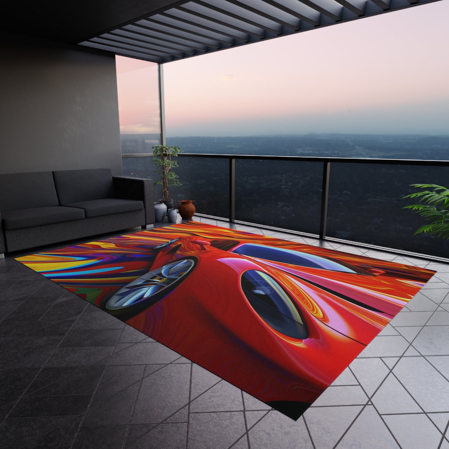 Outdoor Rug Ferrari Water Fusion 4