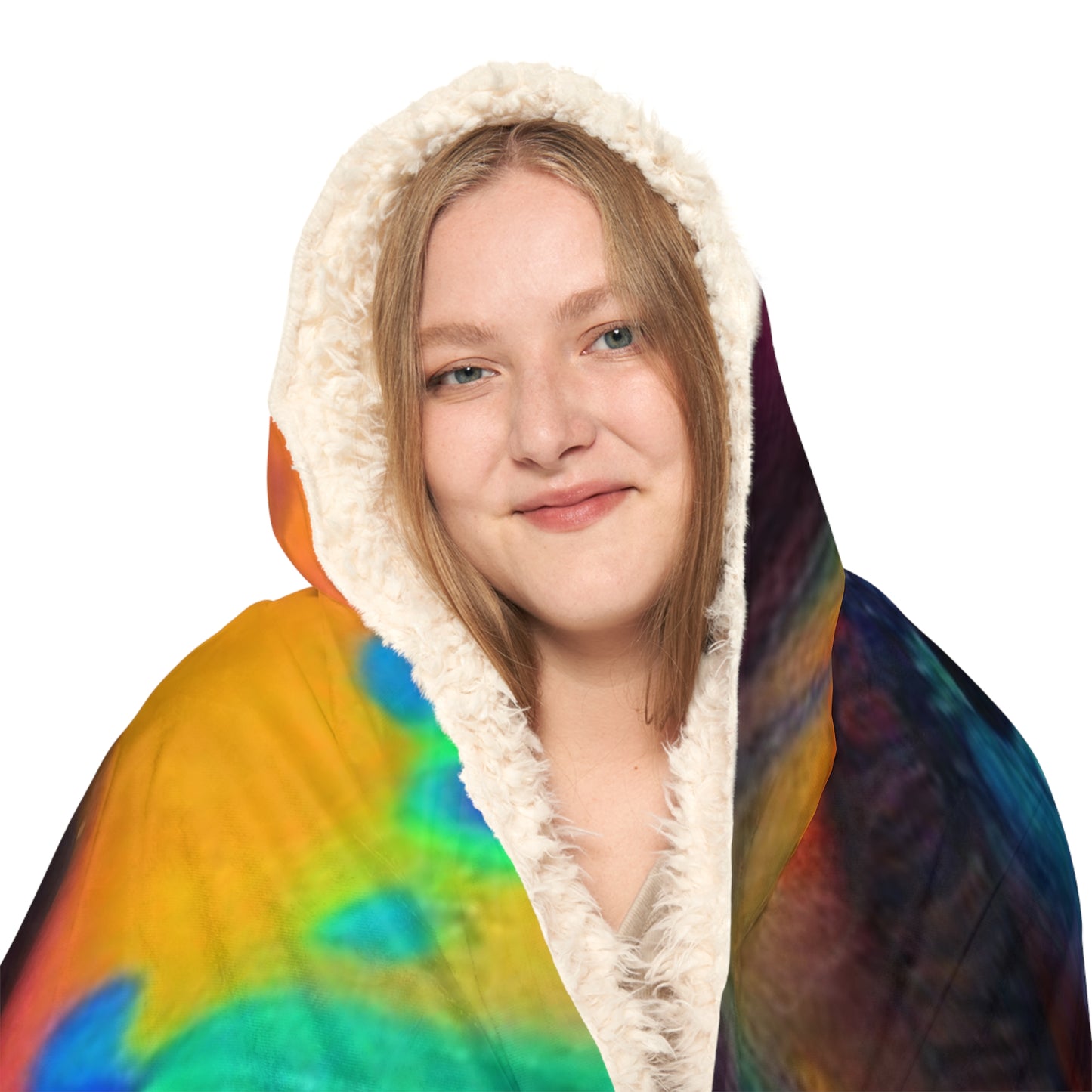 Snuggle Hooded Blanket Florescent Glow 3