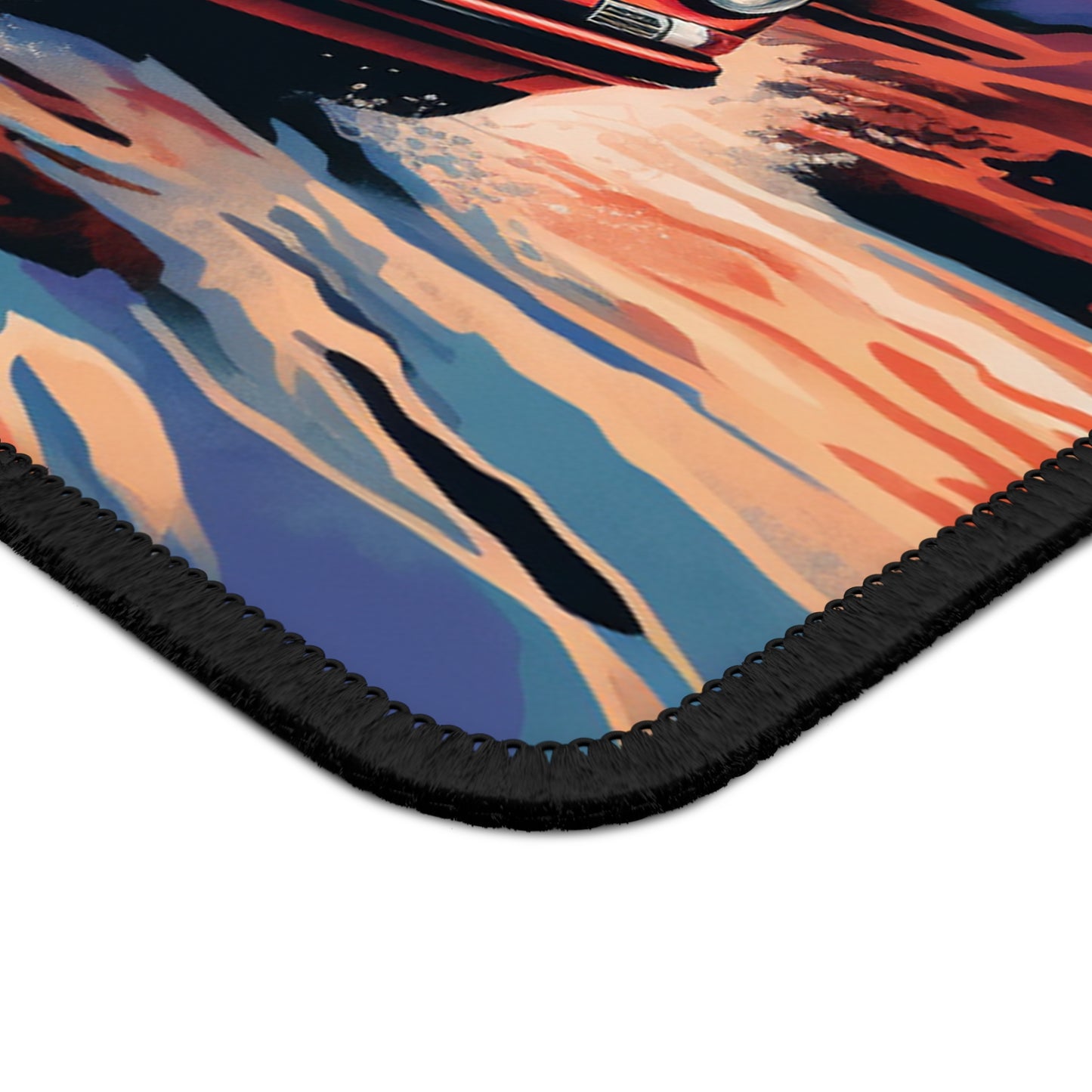 Gaming Mouse Pad American Flag Porsche Abstract 4