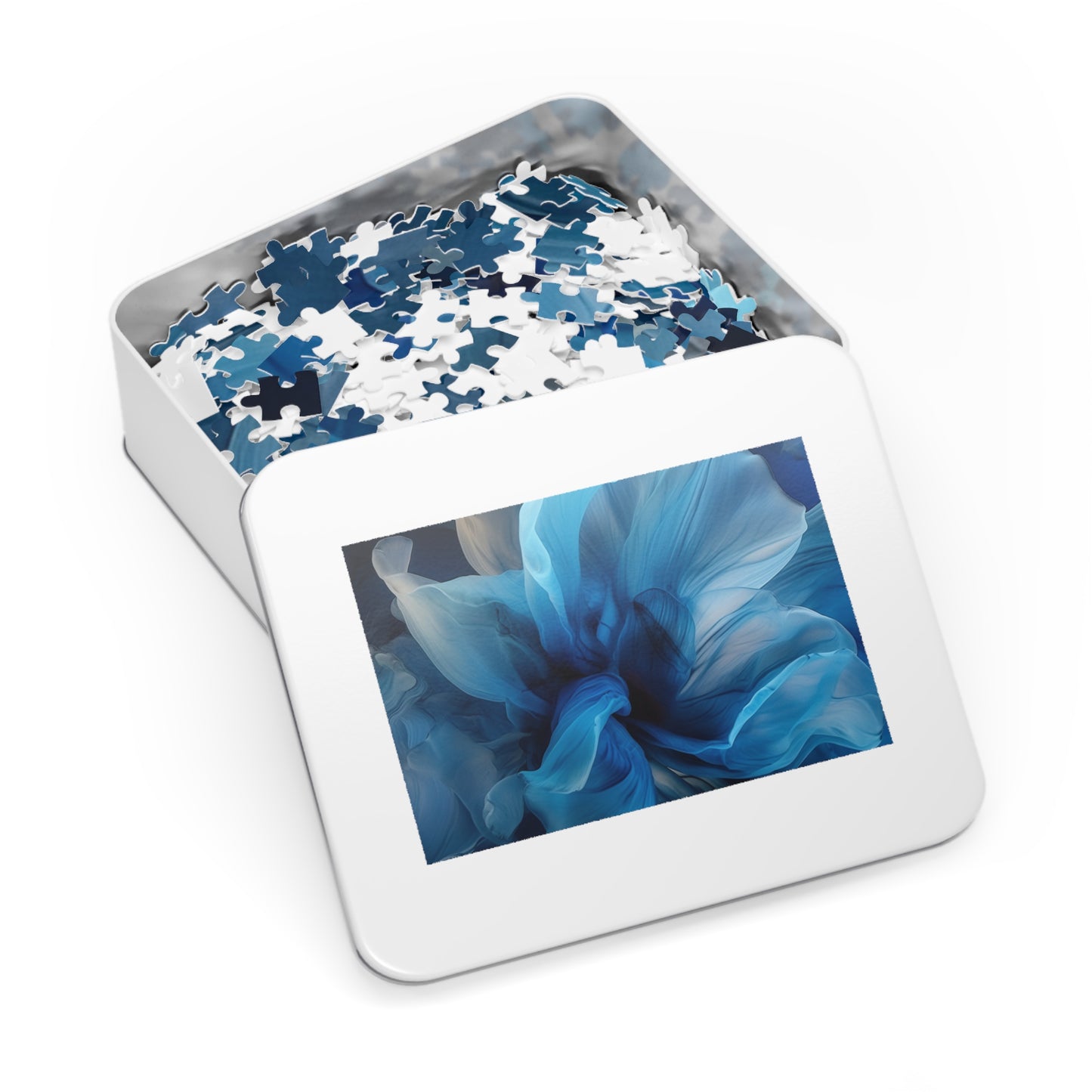 Jigsaw Puzzle (30, 110, 252, 500,1000-Piece) Blue Tluip Abstract 2