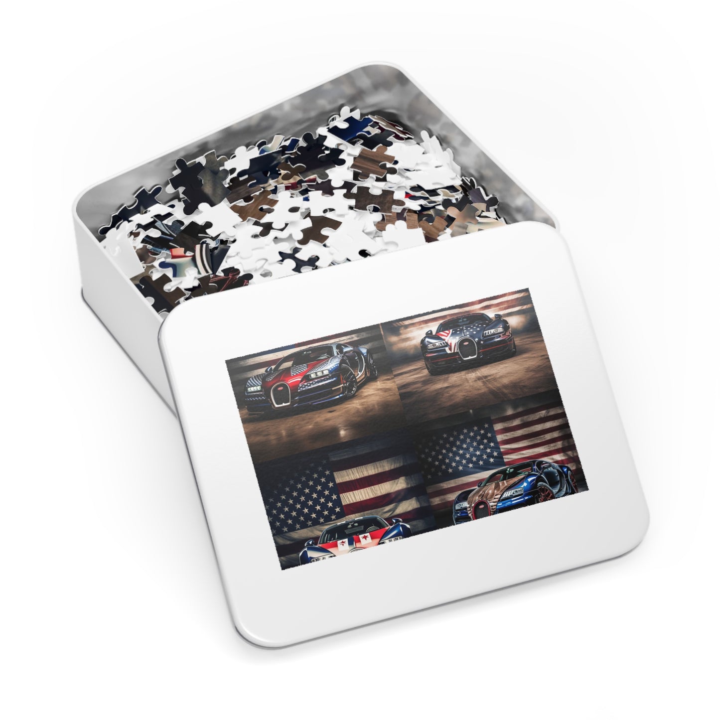 Jigsaw Puzzle (30, 110, 252, 500,1000-Piece) Bugatti American Flag 5