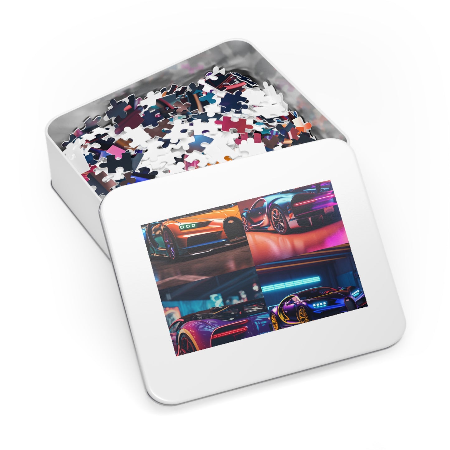 Jigsaw Puzzle (30, 110, 252, 500,1000-Piece) Hyper Bugatti Neon Chiron 5