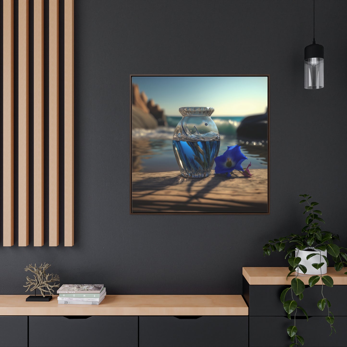 Gallery Canvas Wraps, Square Frame Bluebell 1