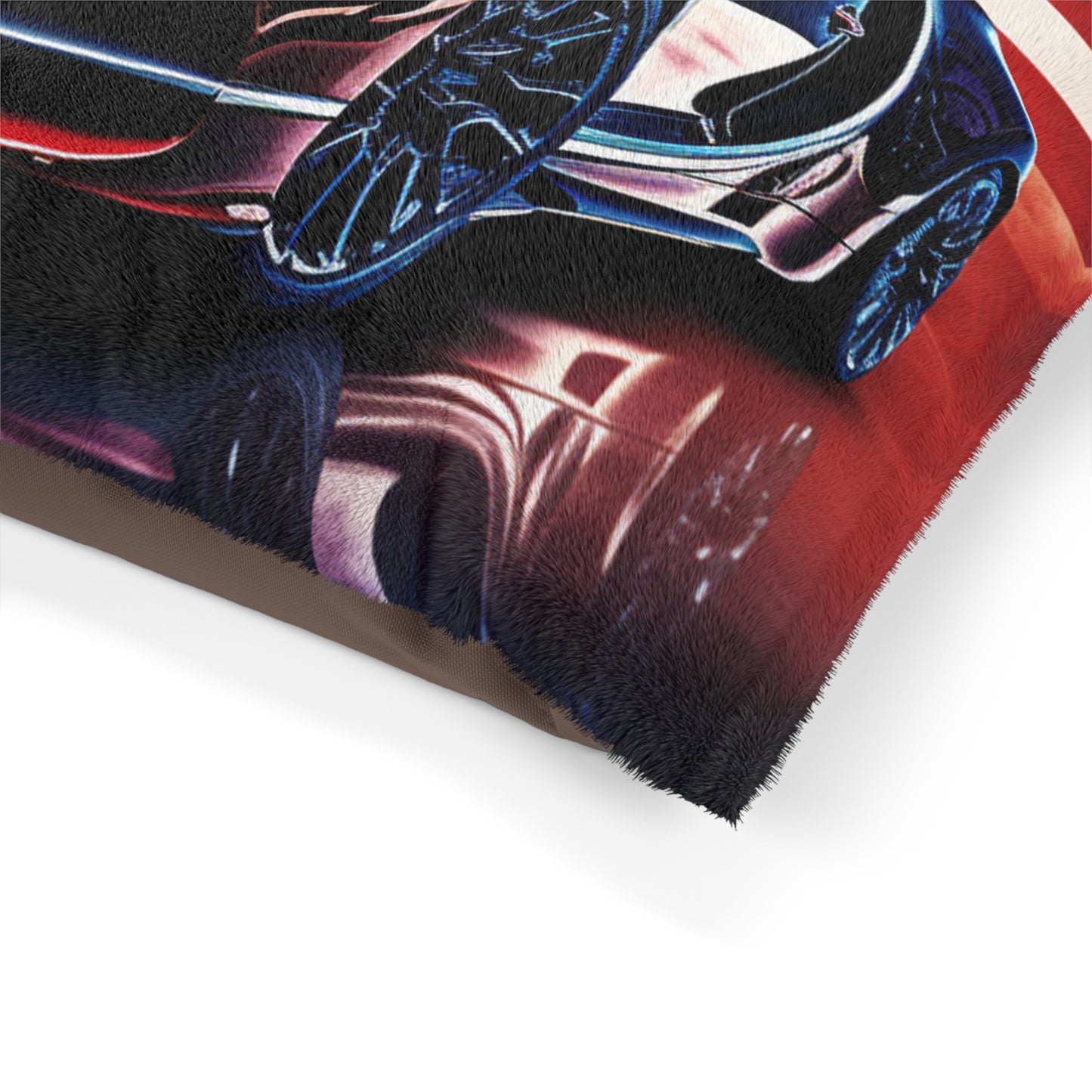 Pet Bed Abstract American Flag Background Bugatti 3