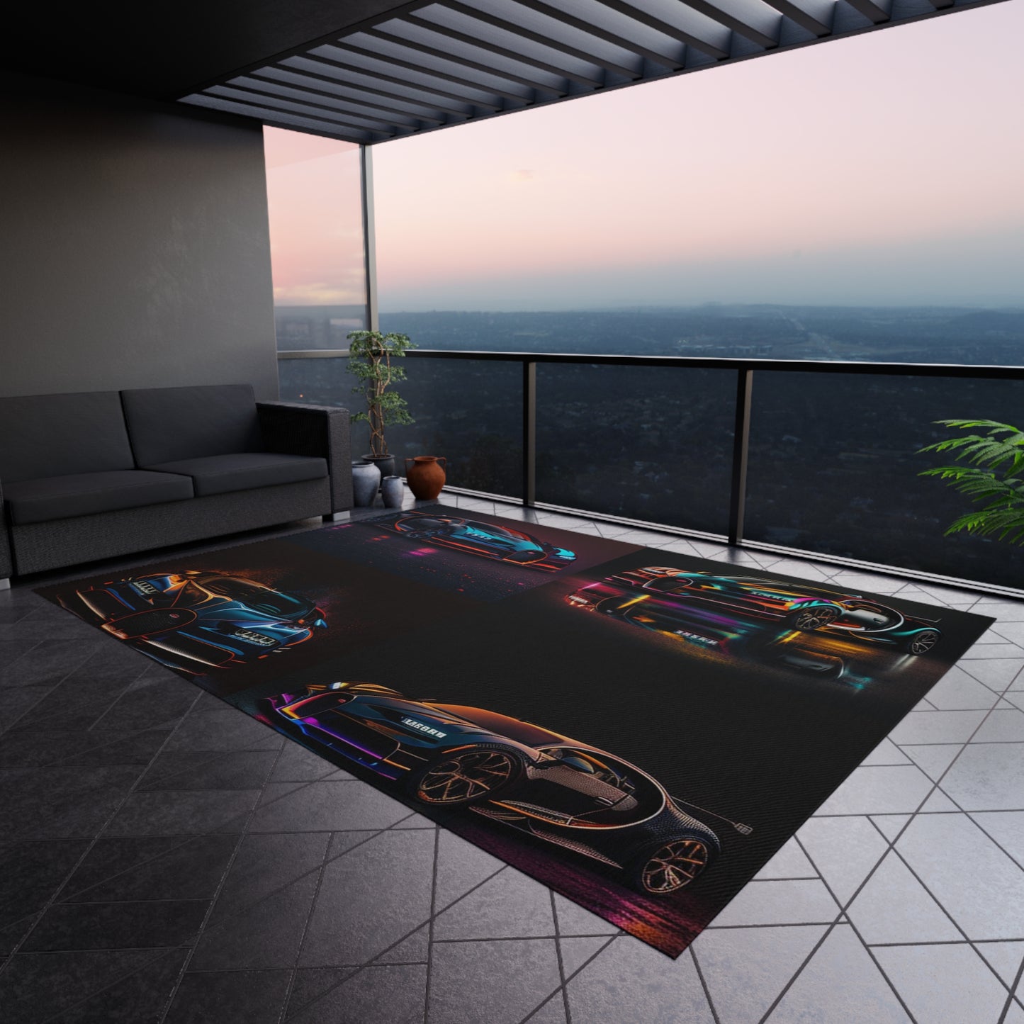 Outdoor Rug Bugatti Chiron Super 5