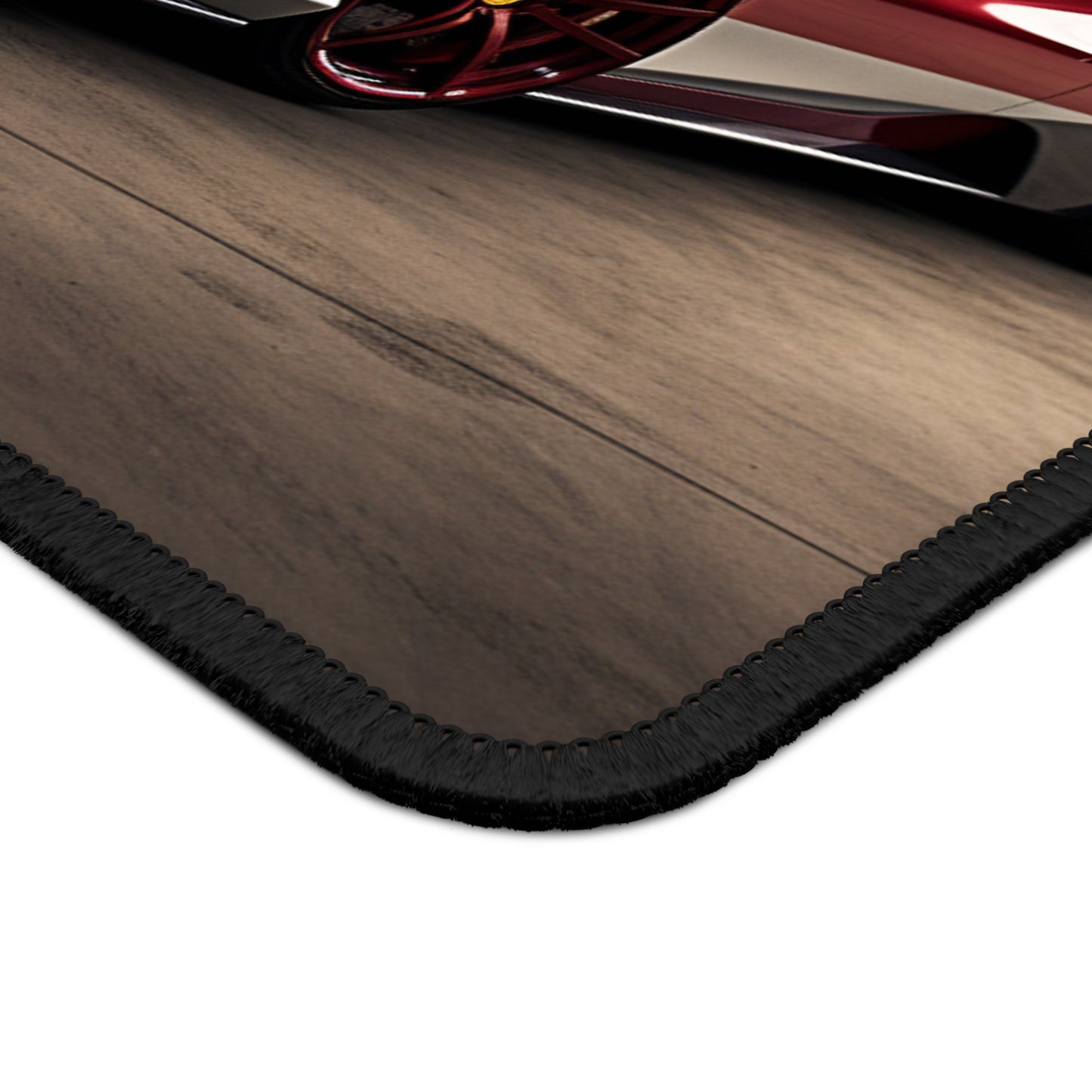 Gaming Mouse Pad American Flag Background Ferrari 2