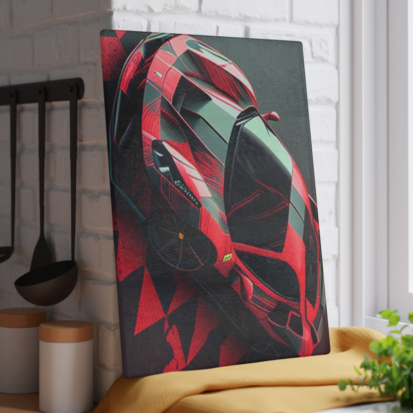 Glass Cutting Board Ferrari Hyper 2