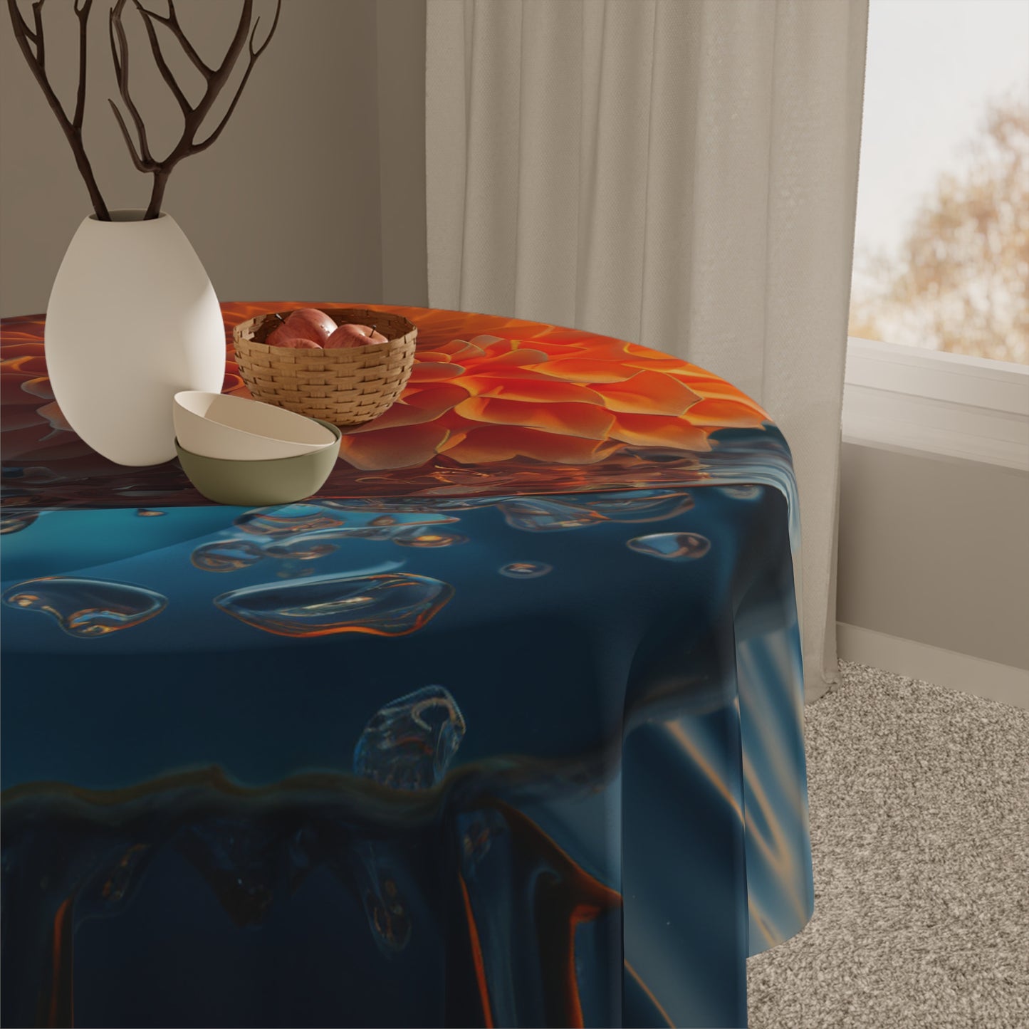 Tablecloth Dahlia Orange 4