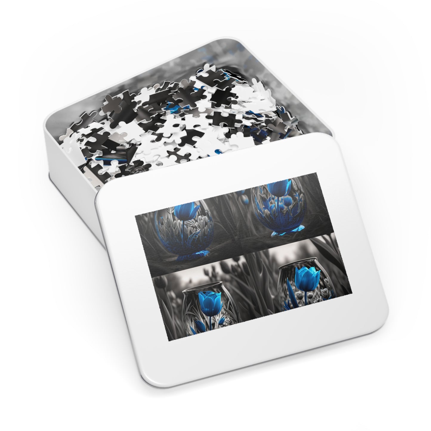 Jigsaw Puzzle (30, 110, 252, 500,1000-Piece) Tulip Blue 5