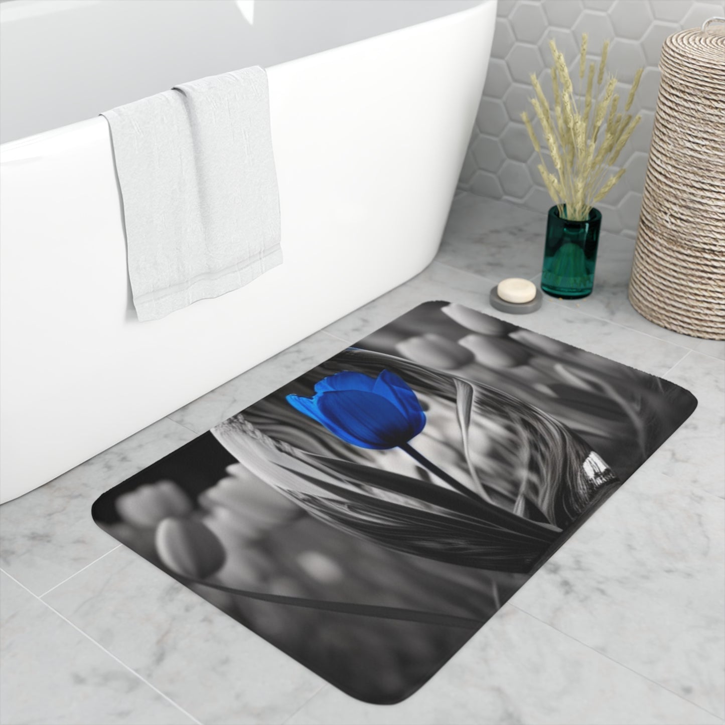 Memory Foam Bath Mat Tulip 4