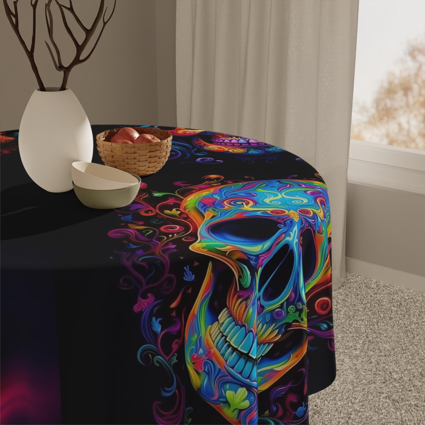 Tablecloth Macro Skull Color 5