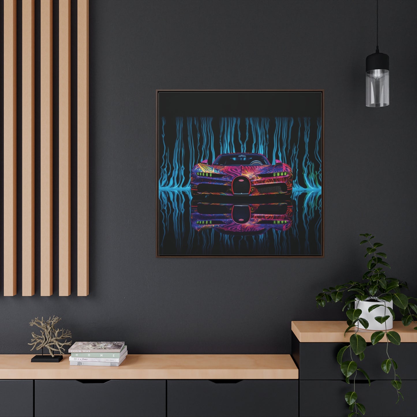 Gallery Canvas Wraps, Square Frame Bugatti Water 3