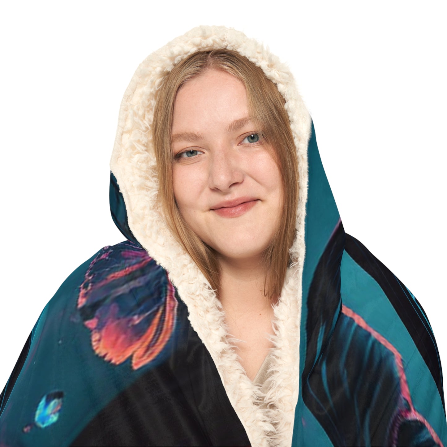 Snuggle Hooded Blanket Street Light Butterfly 2