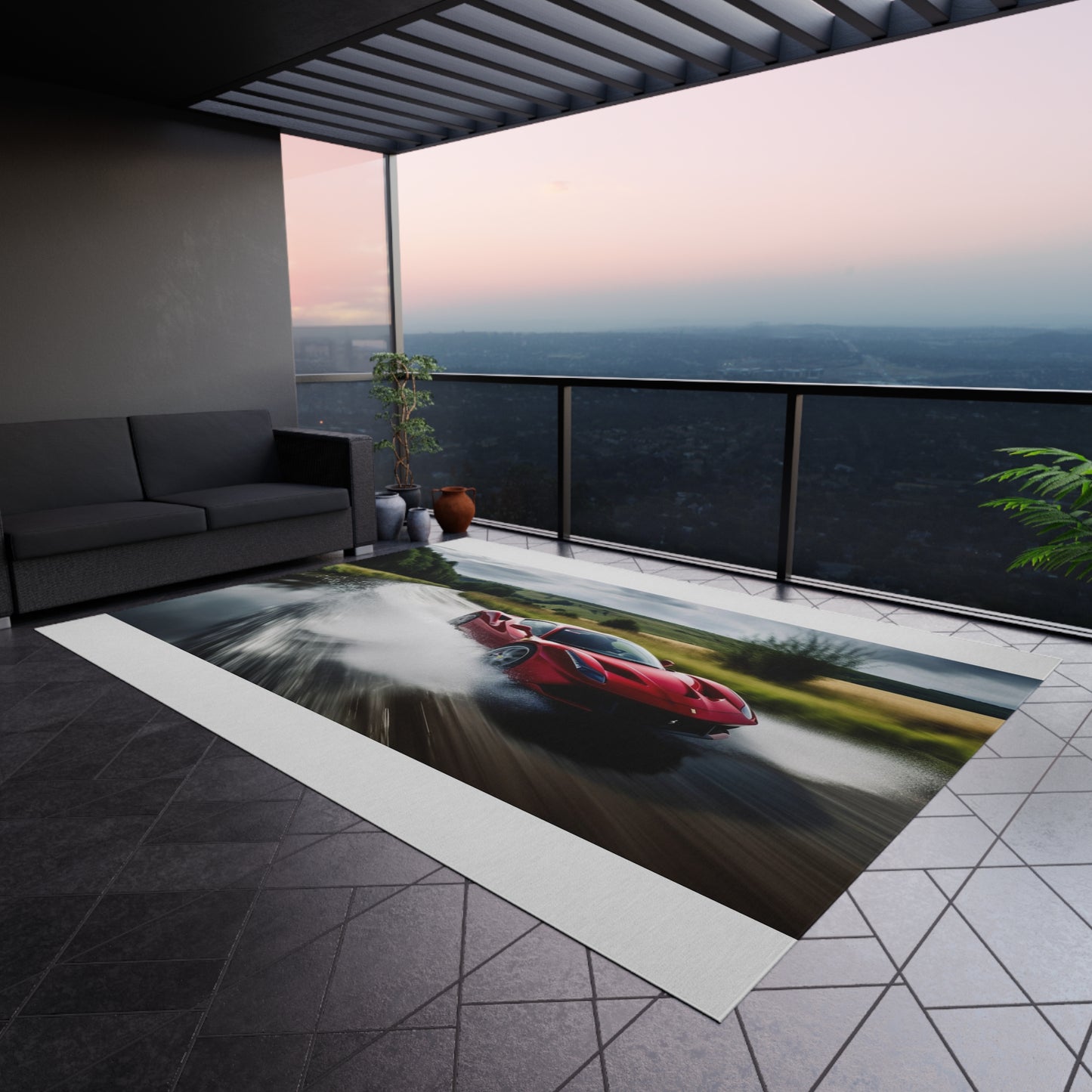 Outdoor Rug Water Ferrari Splash 4