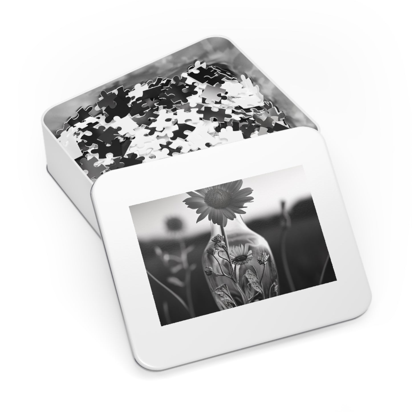 Jigsaw Puzzle (30, 110, 252, 500,1000-Piece) Yellw Sunflower in a vase 2