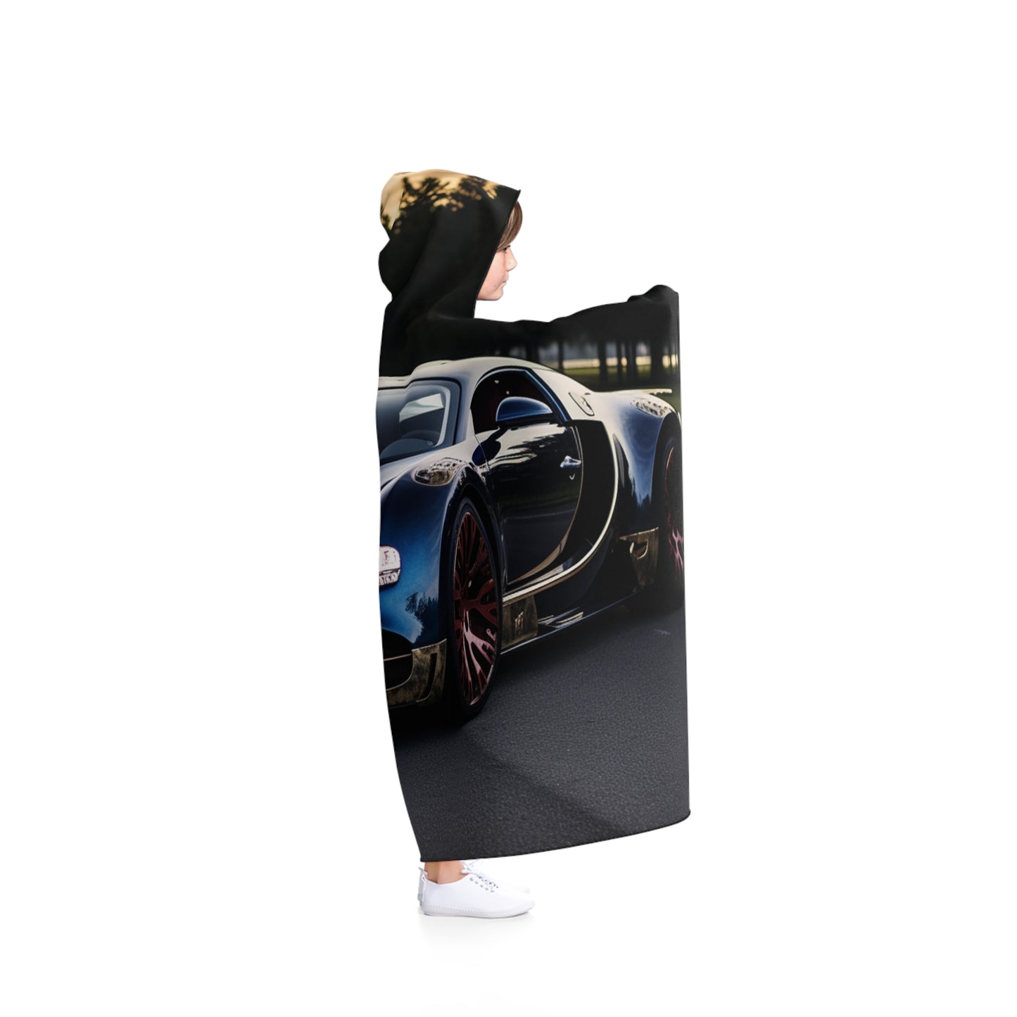 Hooded Blanket Bugatti Flag American 1