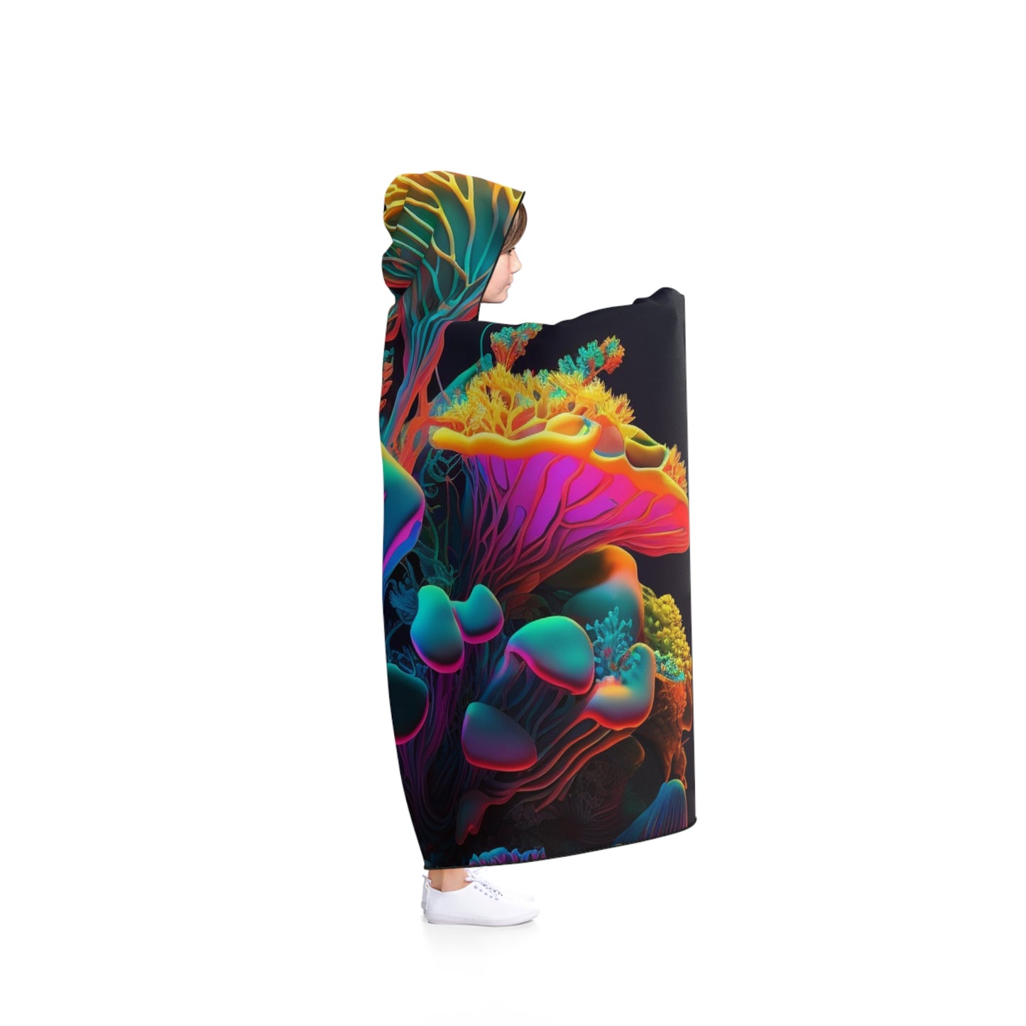 Hooded Blanket Macro Coral Reef 1