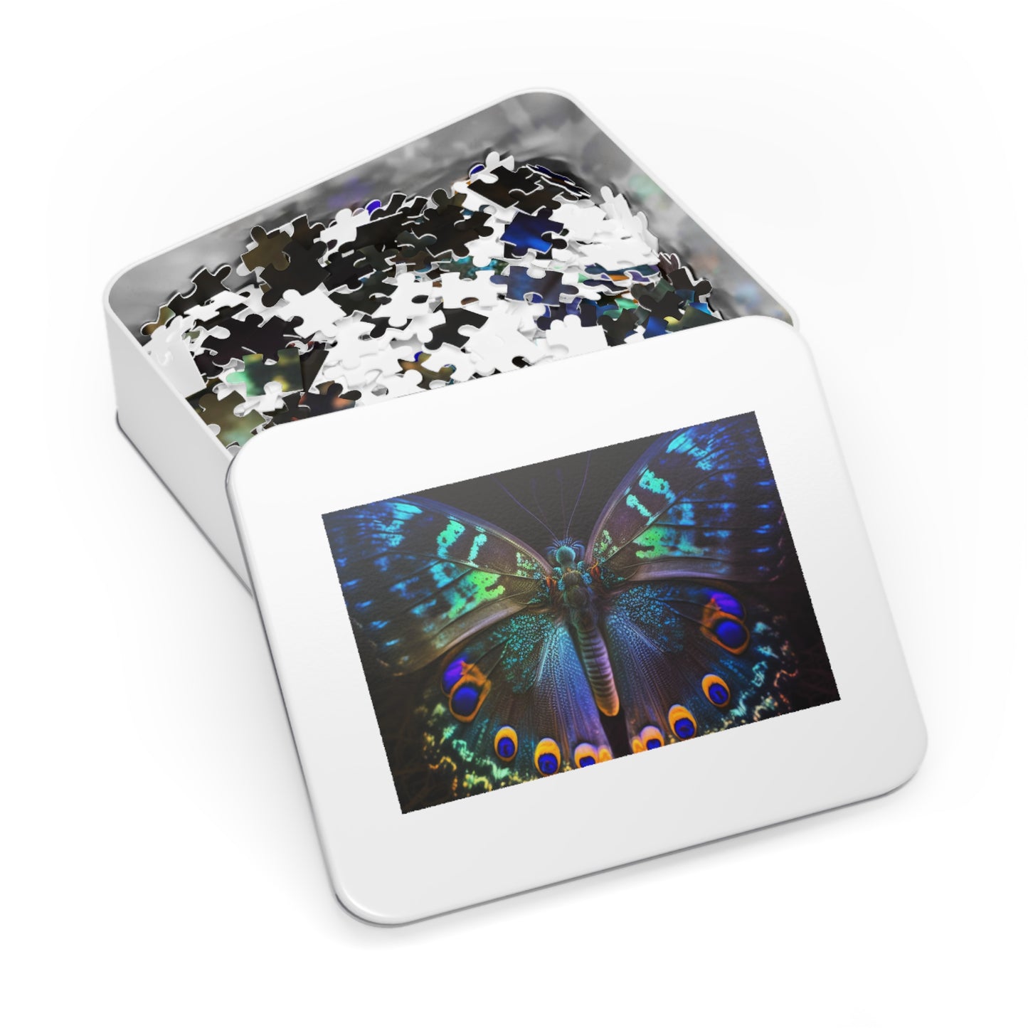 Jigsaw Puzzle (30, 110, 252, 500,1000-Piece) Neon Hue Butterfly 3