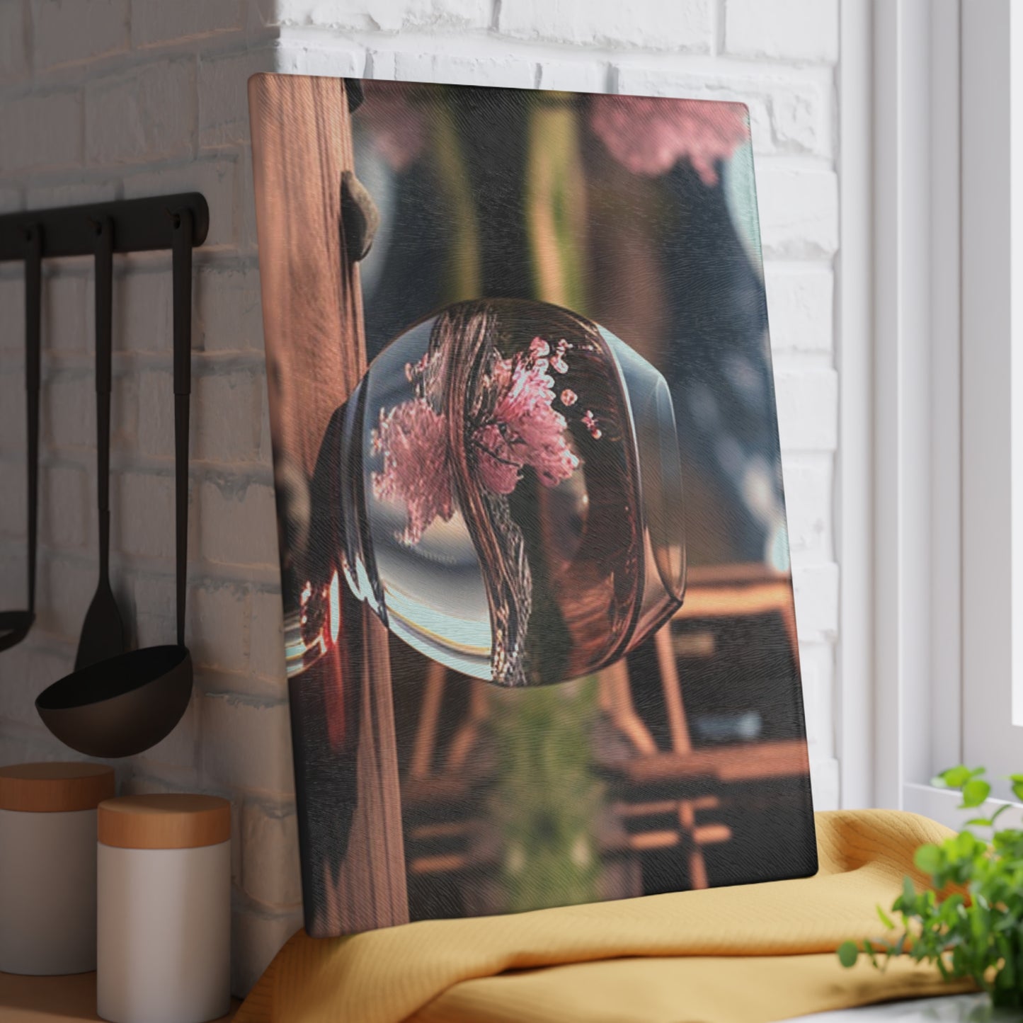 Glass Cutting Board Cherry Blossom 4