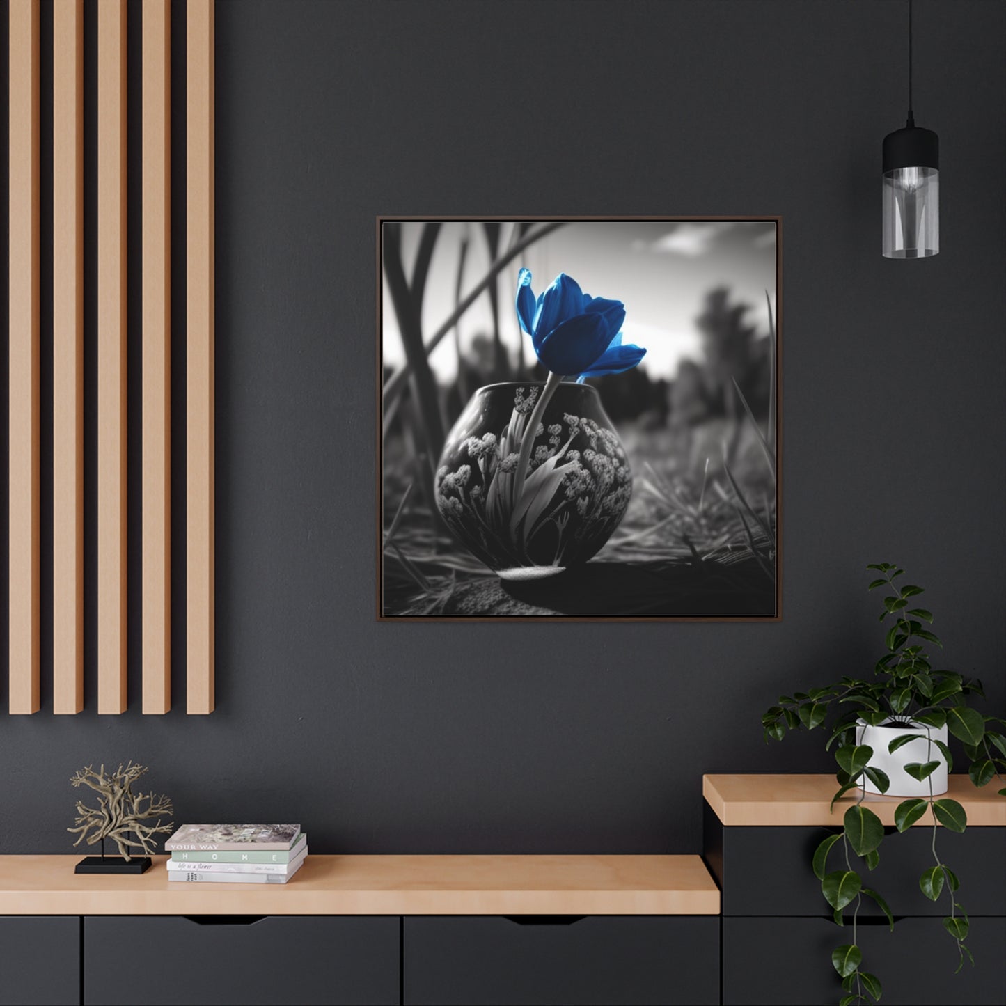 Gallery Canvas Wraps, Square Frame Tulip 3