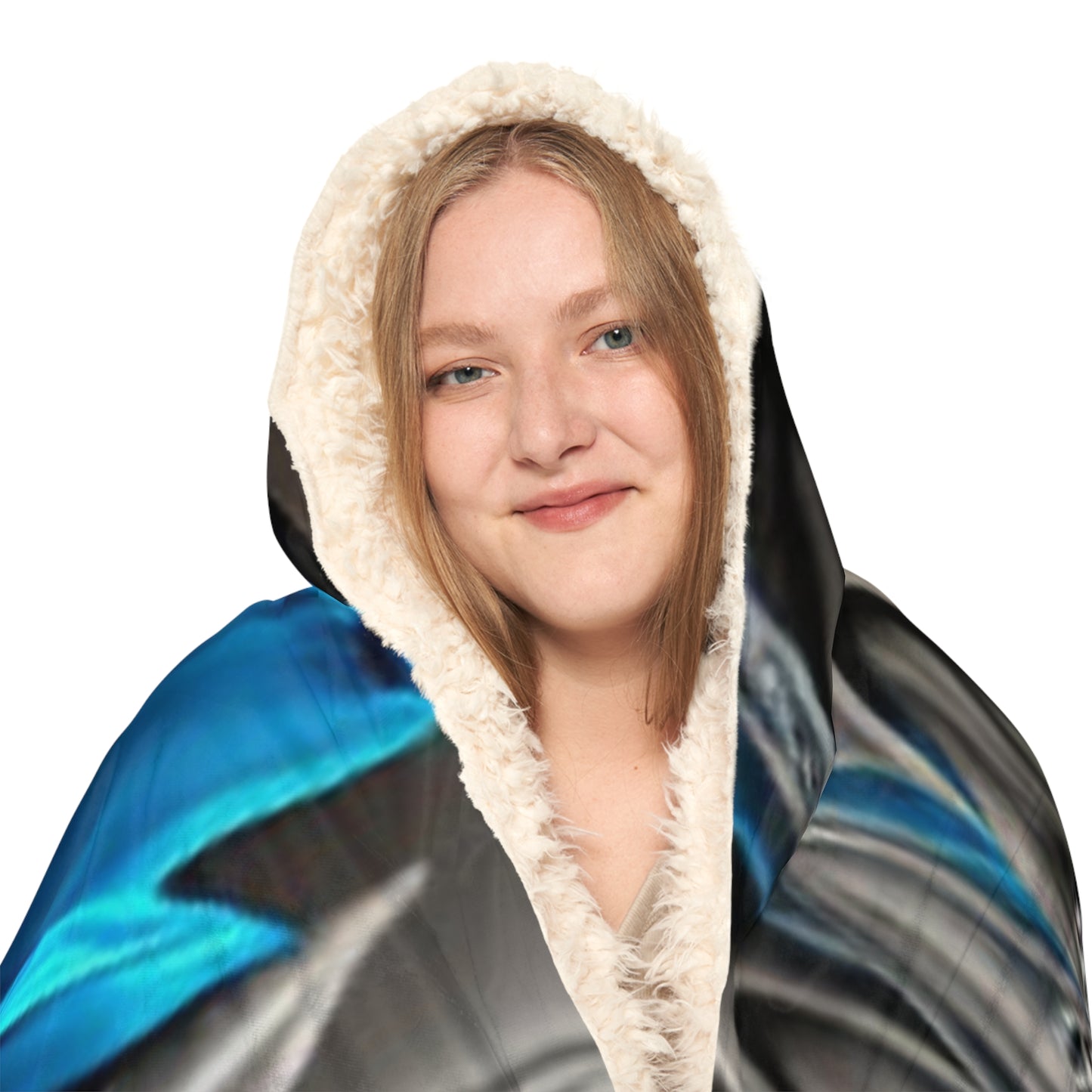 Snuggle Hooded Blanket Tulip Blue 2