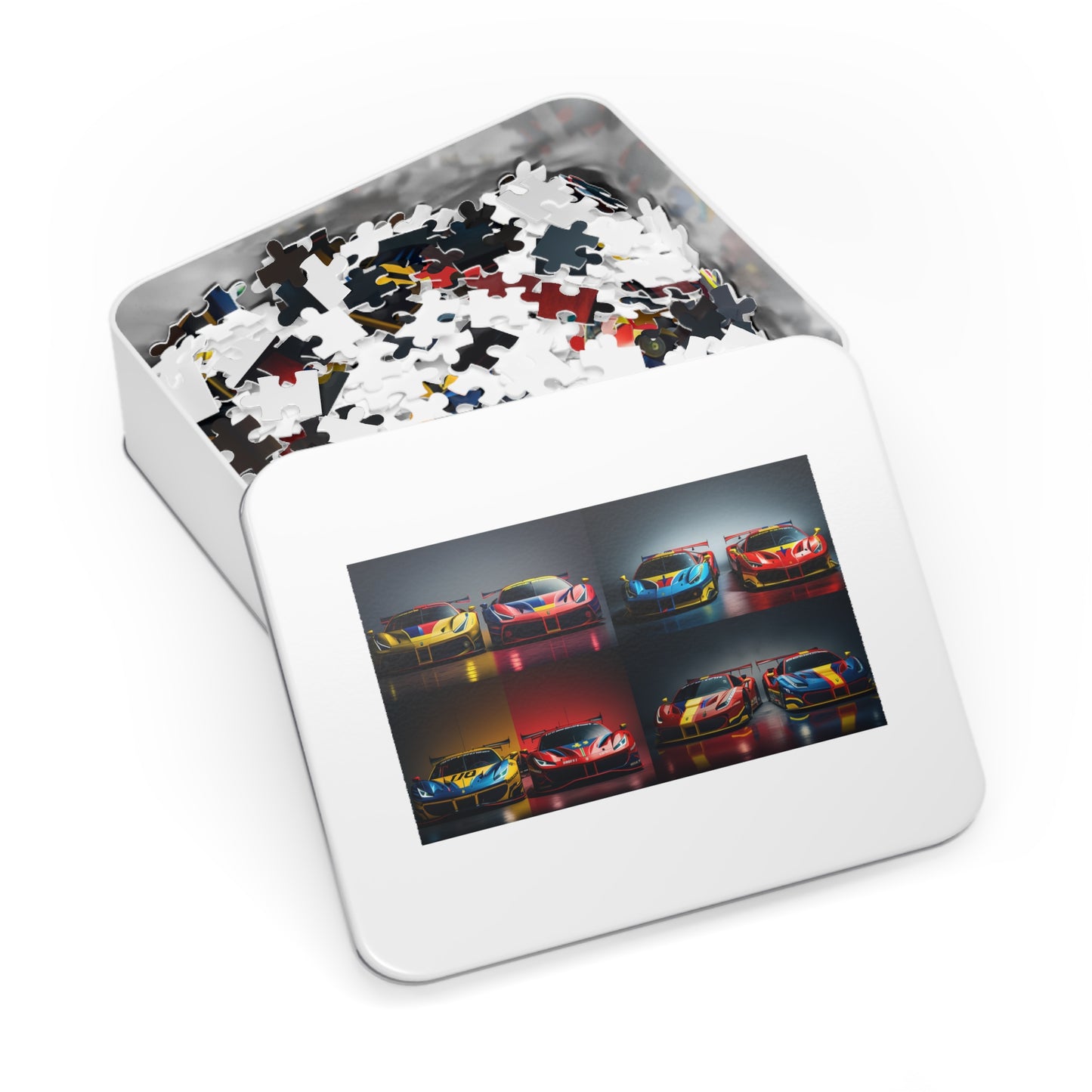 Jigsaw Puzzle (30, 110, 252, 500,1000-Piece) Ferrari Red Blue 5