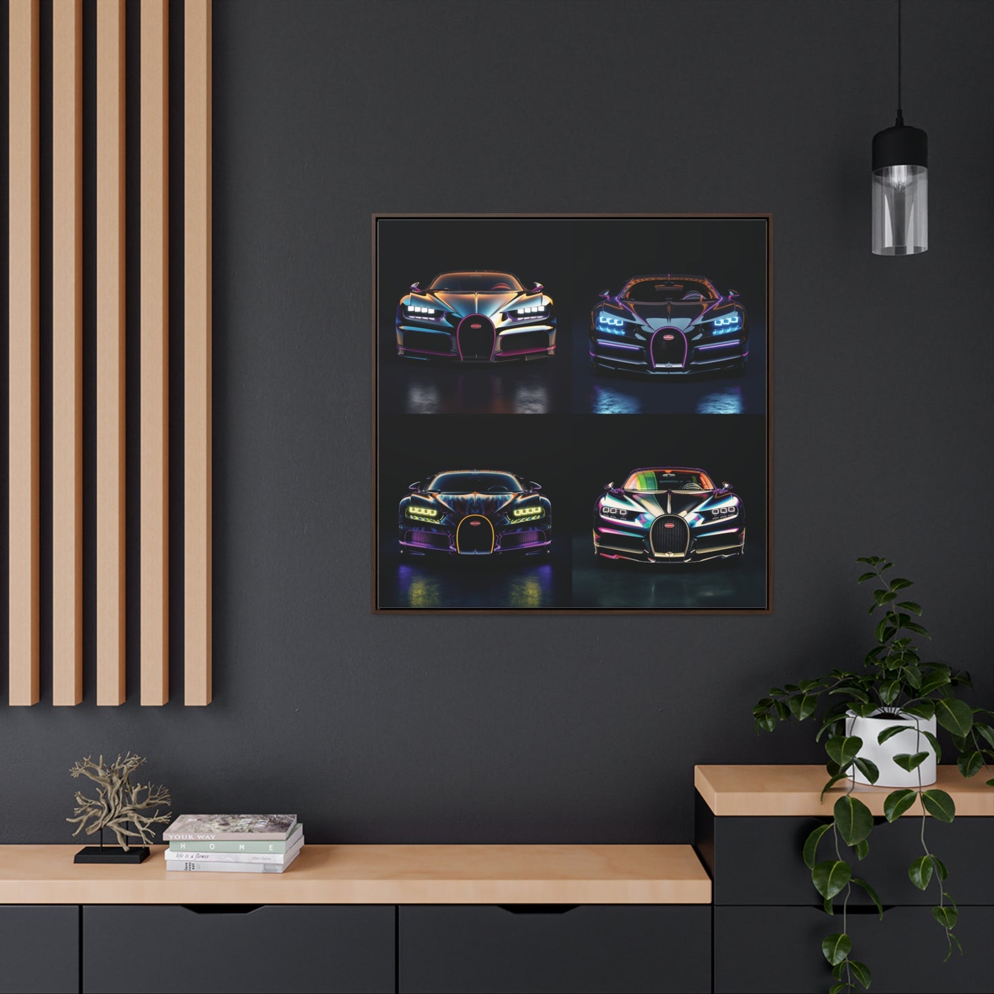 Gallery Canvas Wraps, Square Frame Hyper Bugatti Chiron 5