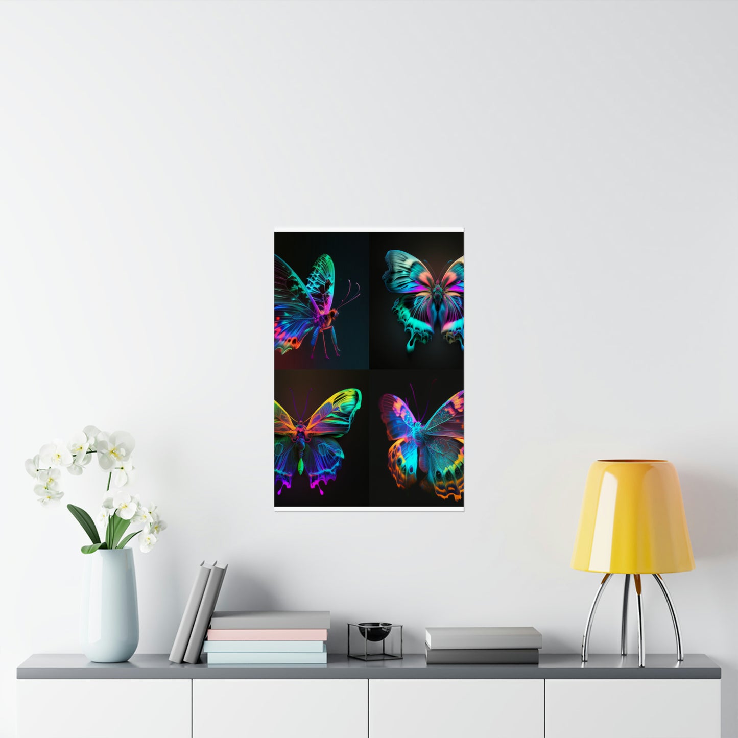 Premium Matte Vertical Posters Raw Hyper Color Butterfly 5
