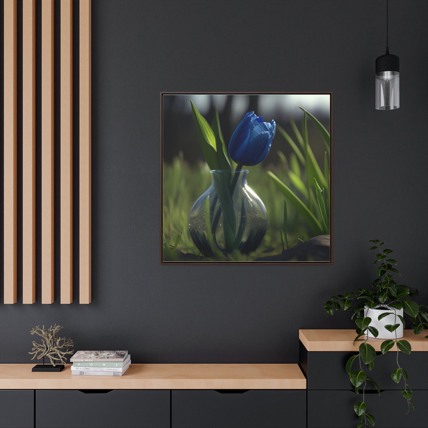 Gallery Canvas Wraps, Square Frame Tulip 1