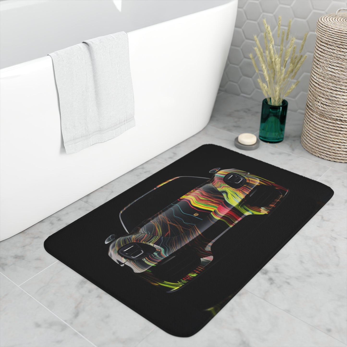 Memory Foam Bath Mat Porsche Line 2