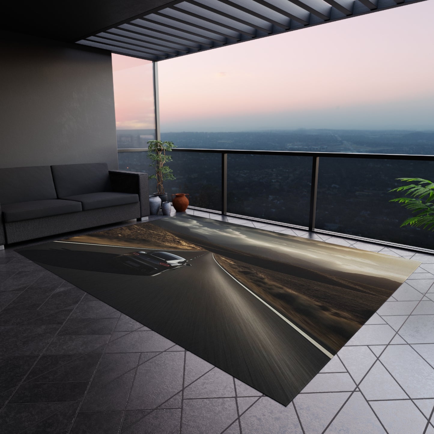 Outdoor Rug Ferrari Road 3