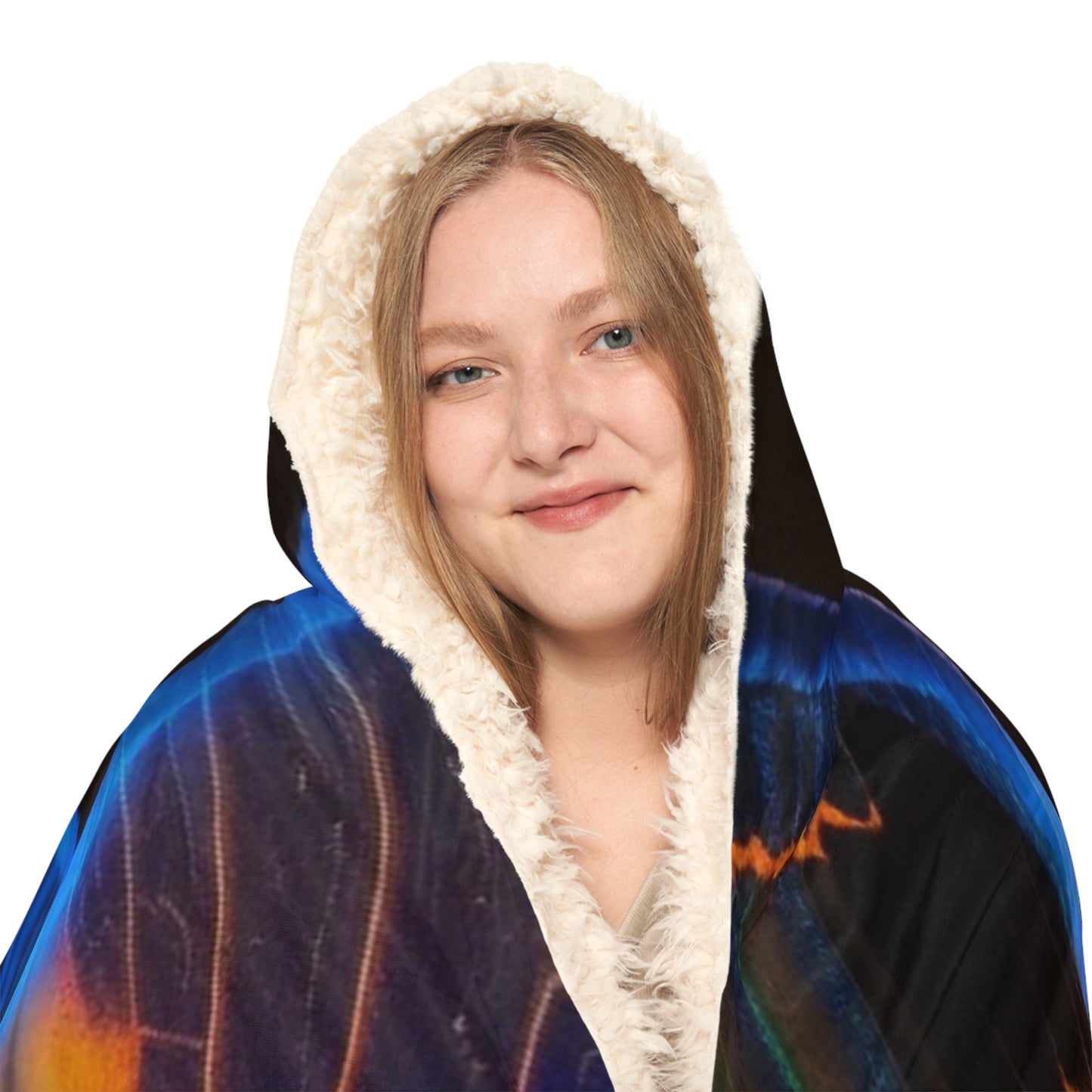 Snuggle Hooded Blanket Neon Glo Butterfly 2