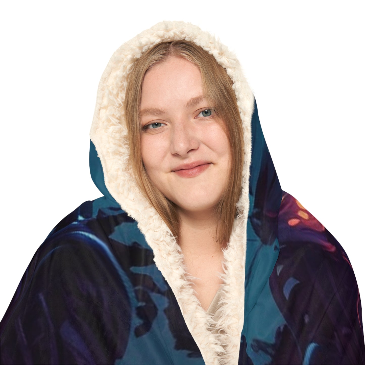 Snuggle Hooded Blanket Street Light Butterfly 3