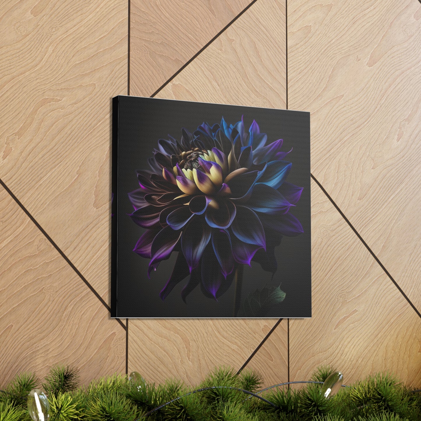 Canvas Gallery Wraps Dahlia Purple 1