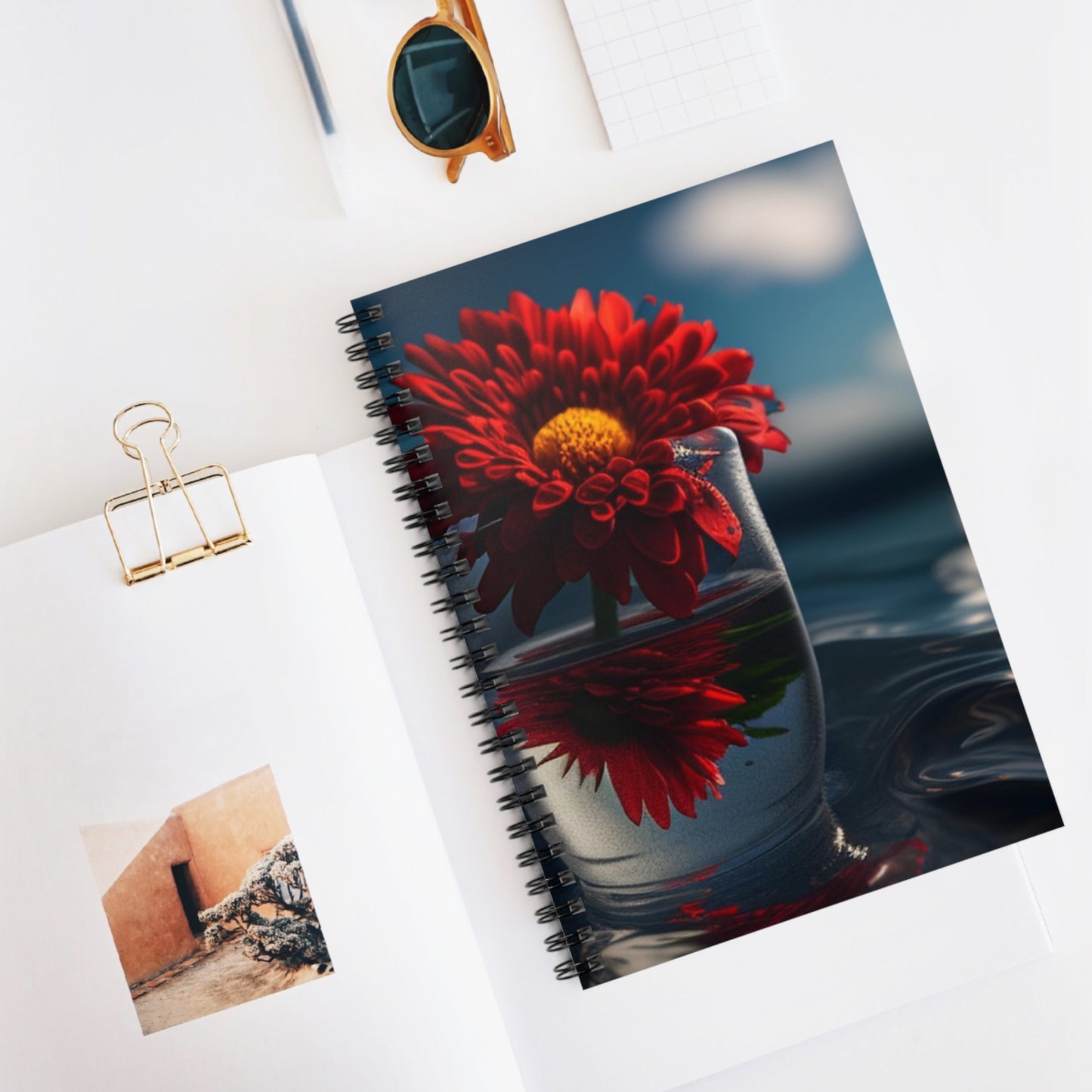 Spiral Notebook - Ruled Line Chrysanthemum 3