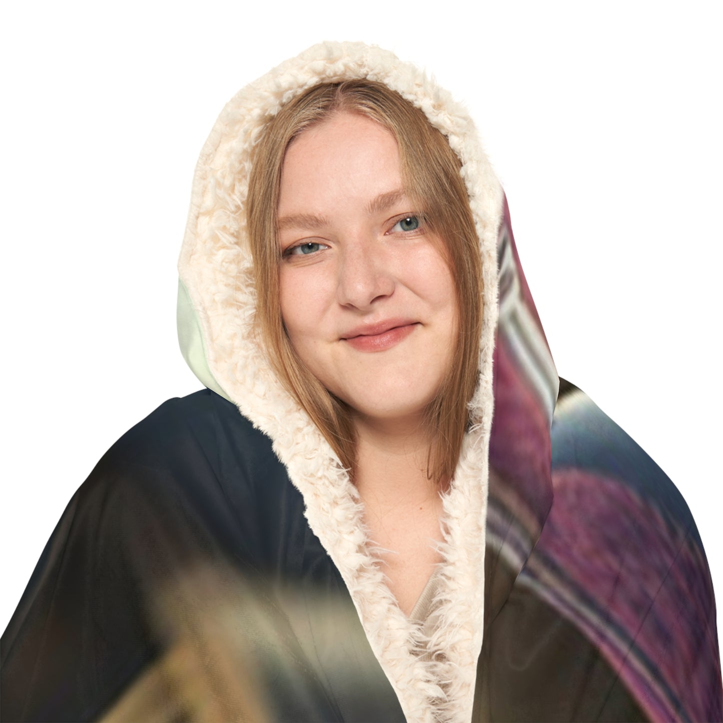 Snuggle Hooded Blanket Magnolia in a Glass vase 2