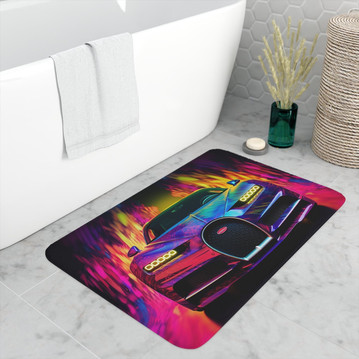 Memory Foam Bath Mat Florescent Bugatti Flair 3