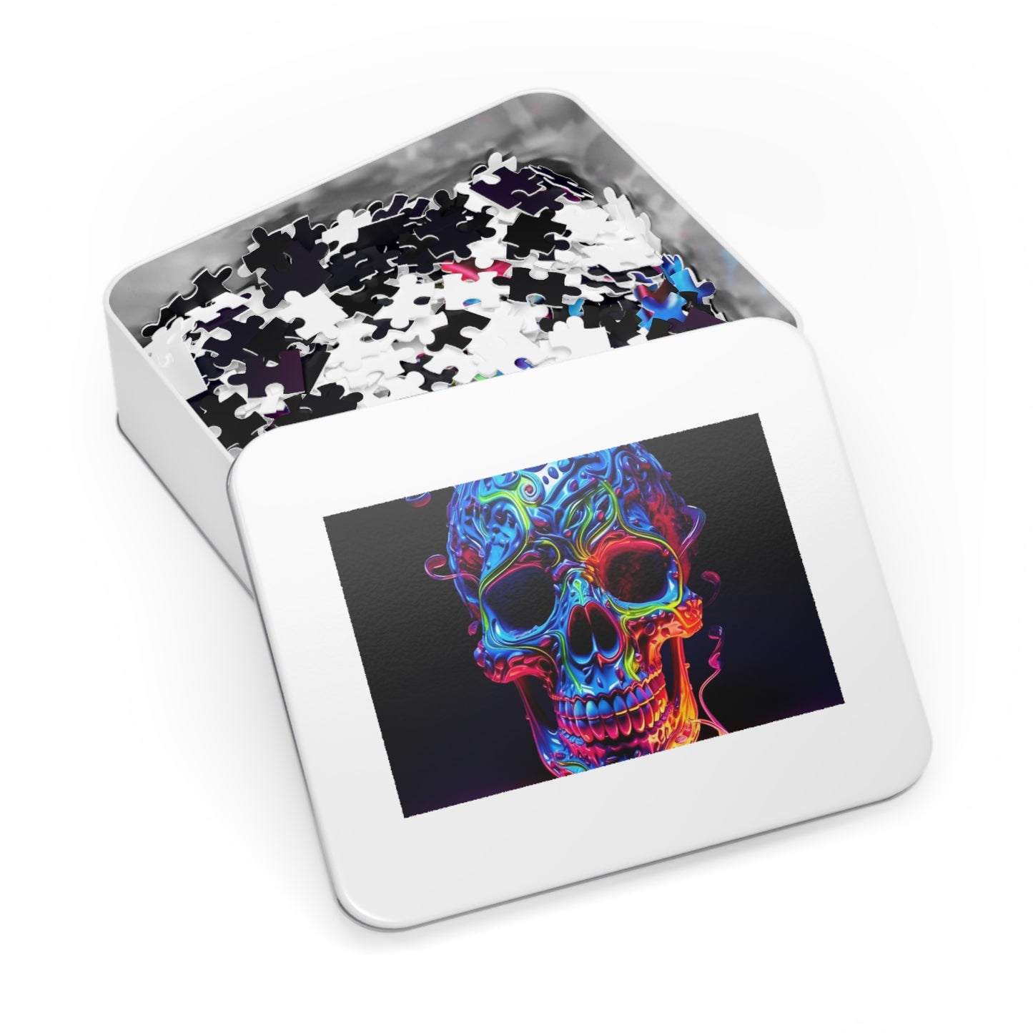 Jigsaw Puzzle (30, 110, 252, 500,1000-Piece) Macro Skull Color 3
