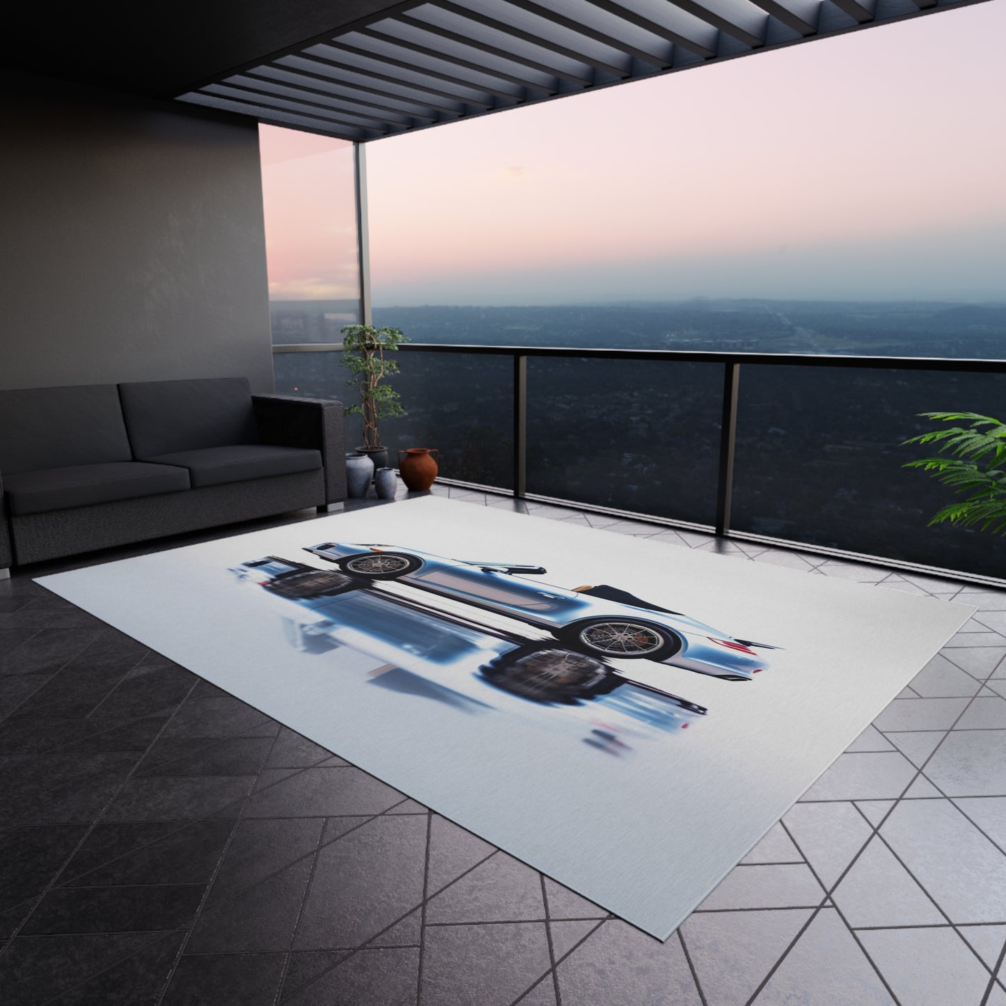 Outdoor Rug 911 Speedster on water 1