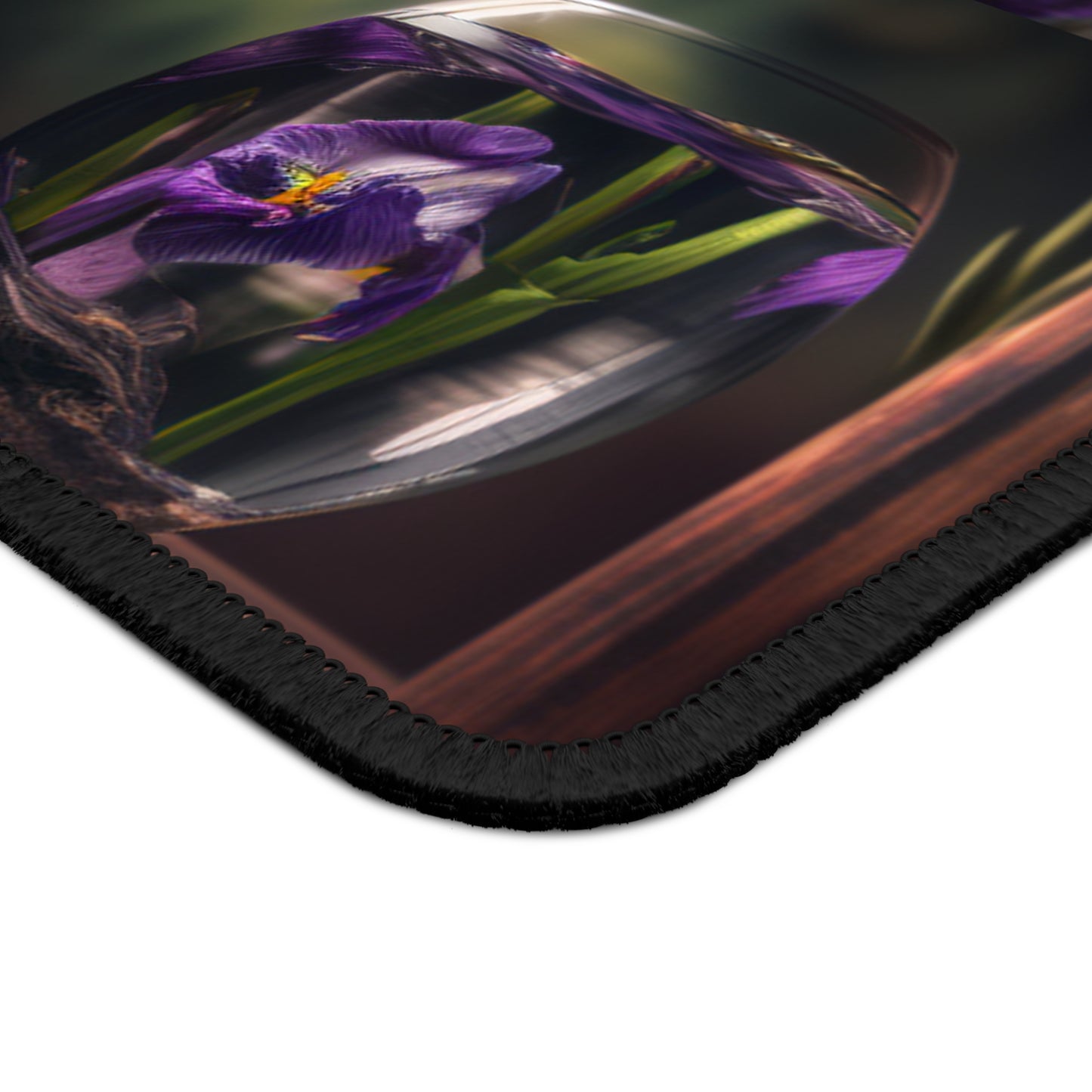 Gaming Mouse Pad Purple Iris in a vase 5