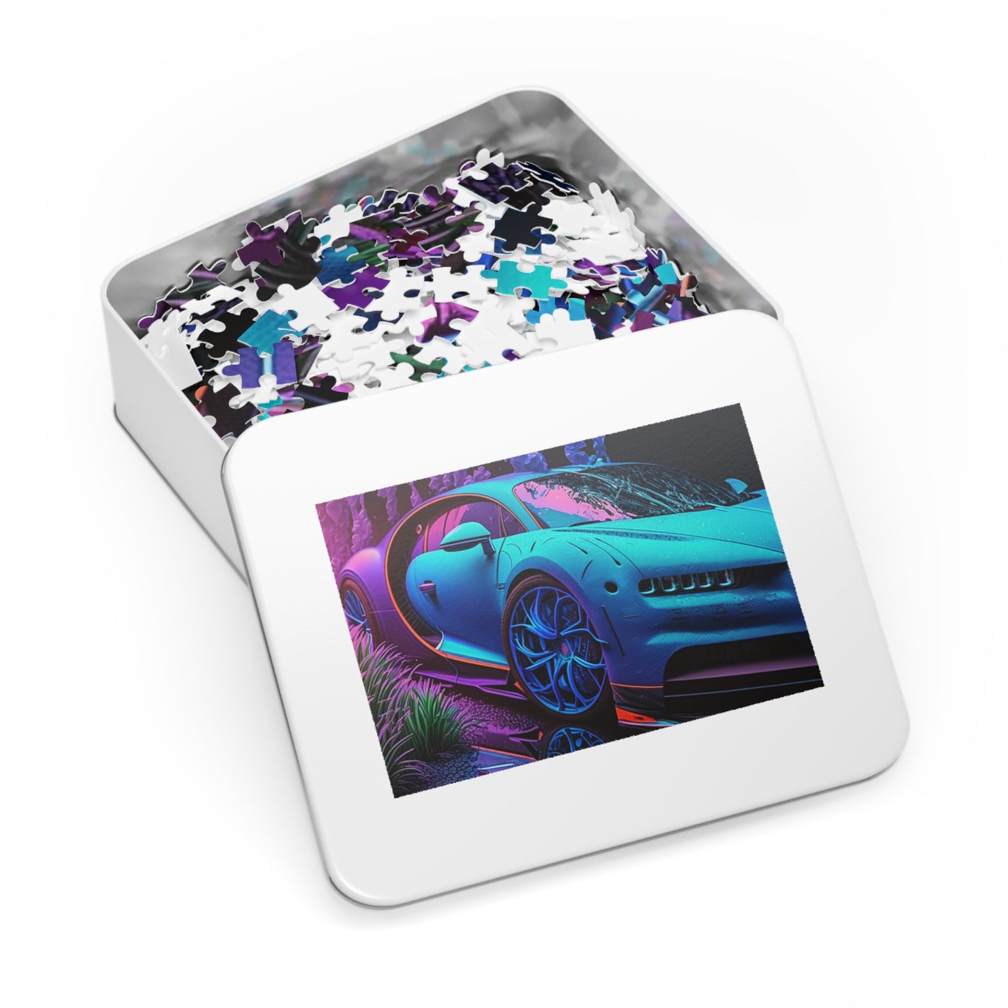 Jigsaw Puzzle (30, 110, 252, 500,1000-Piece) Bugatti Neon Chiron 2