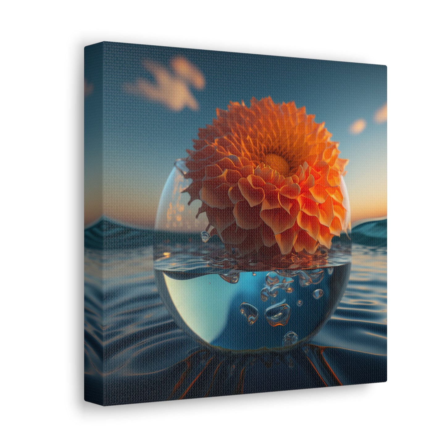 Canvas Gallery Wraps Dahlia Orange 4