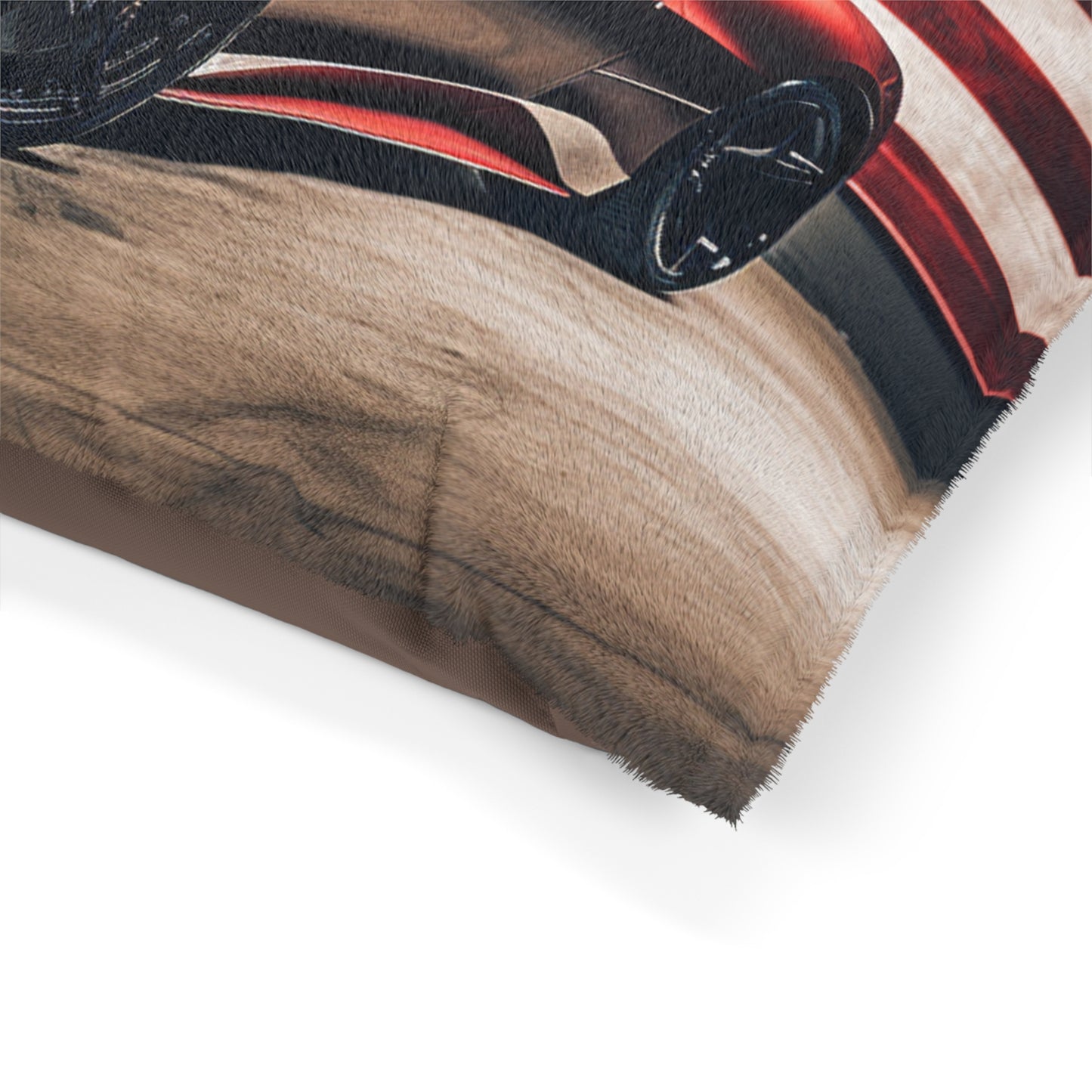 Pet Bed American Flag Background Ferrari 4